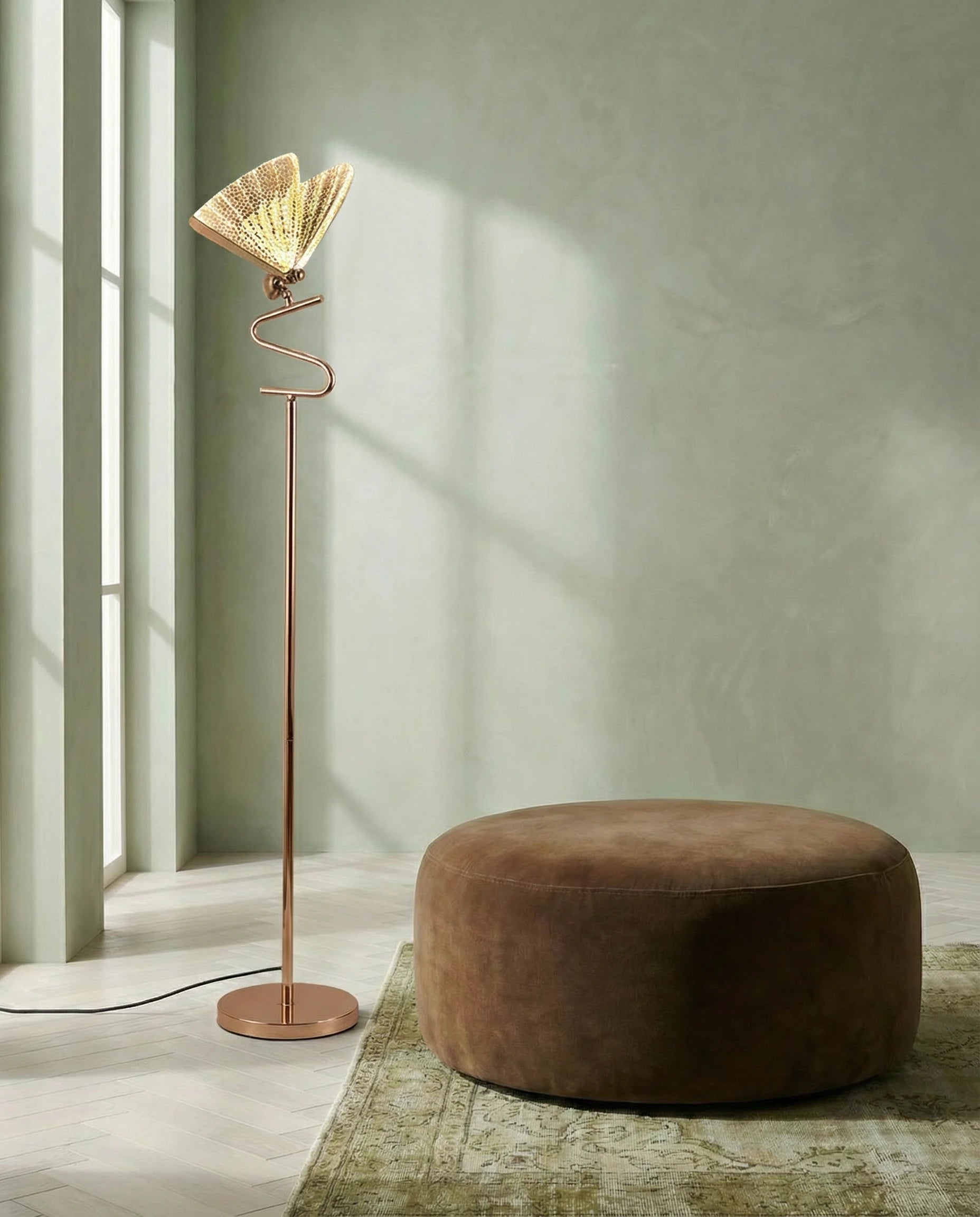 Mariposa Golden Butterfly Floor Lamp