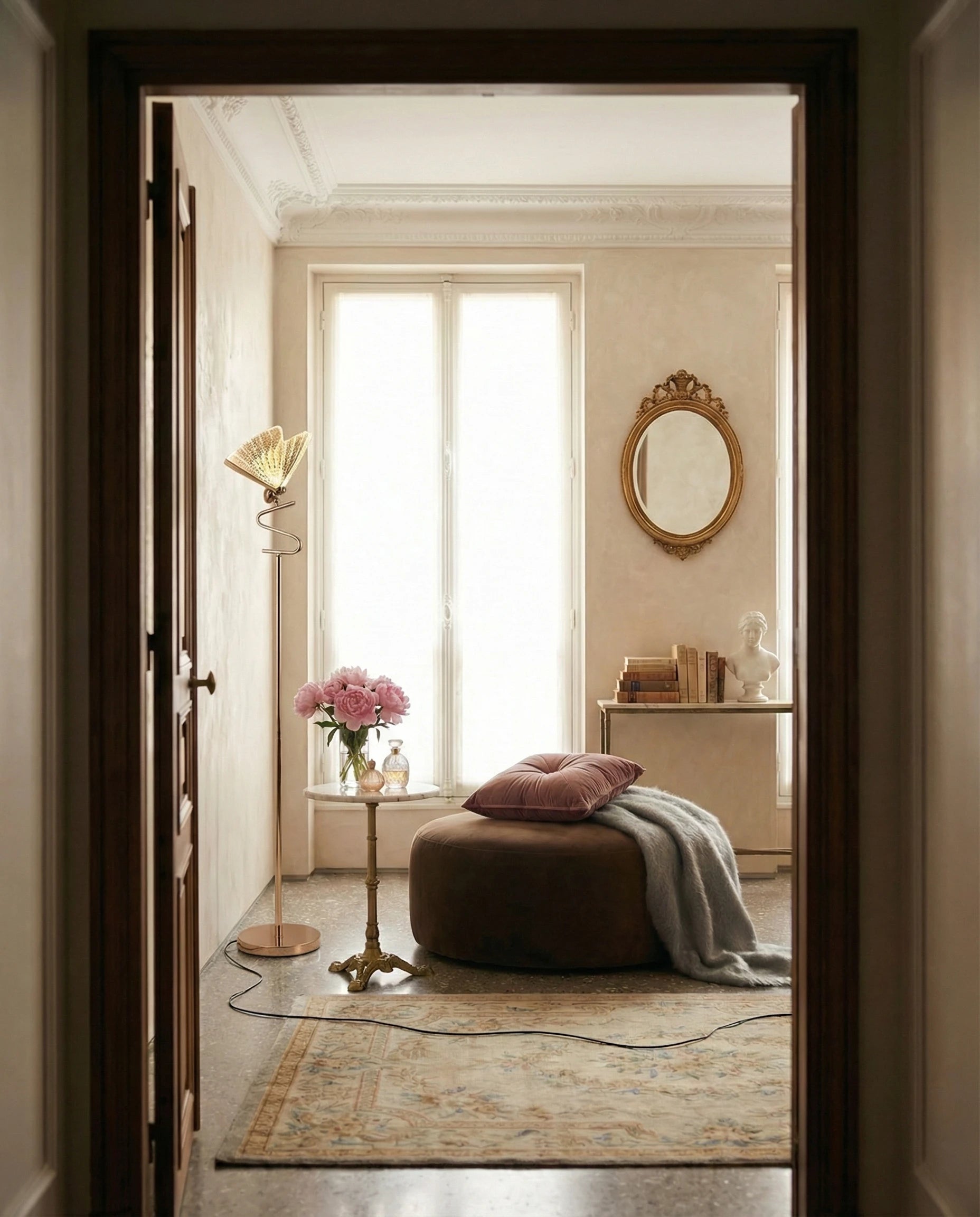 Mariposa Golden Butterfly Floor Lamp