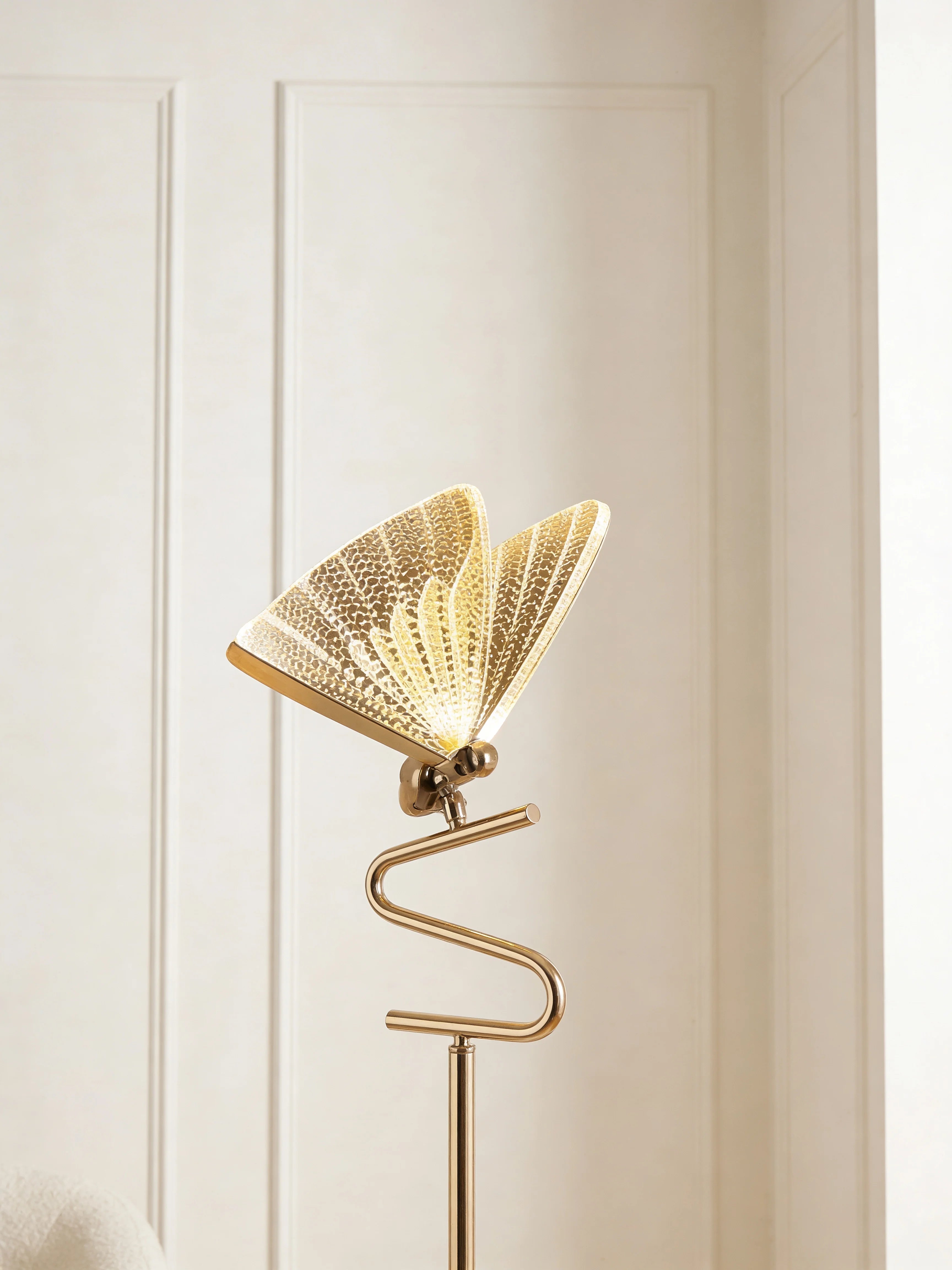 Mariposa Golden Butterfly Floor Lamp
