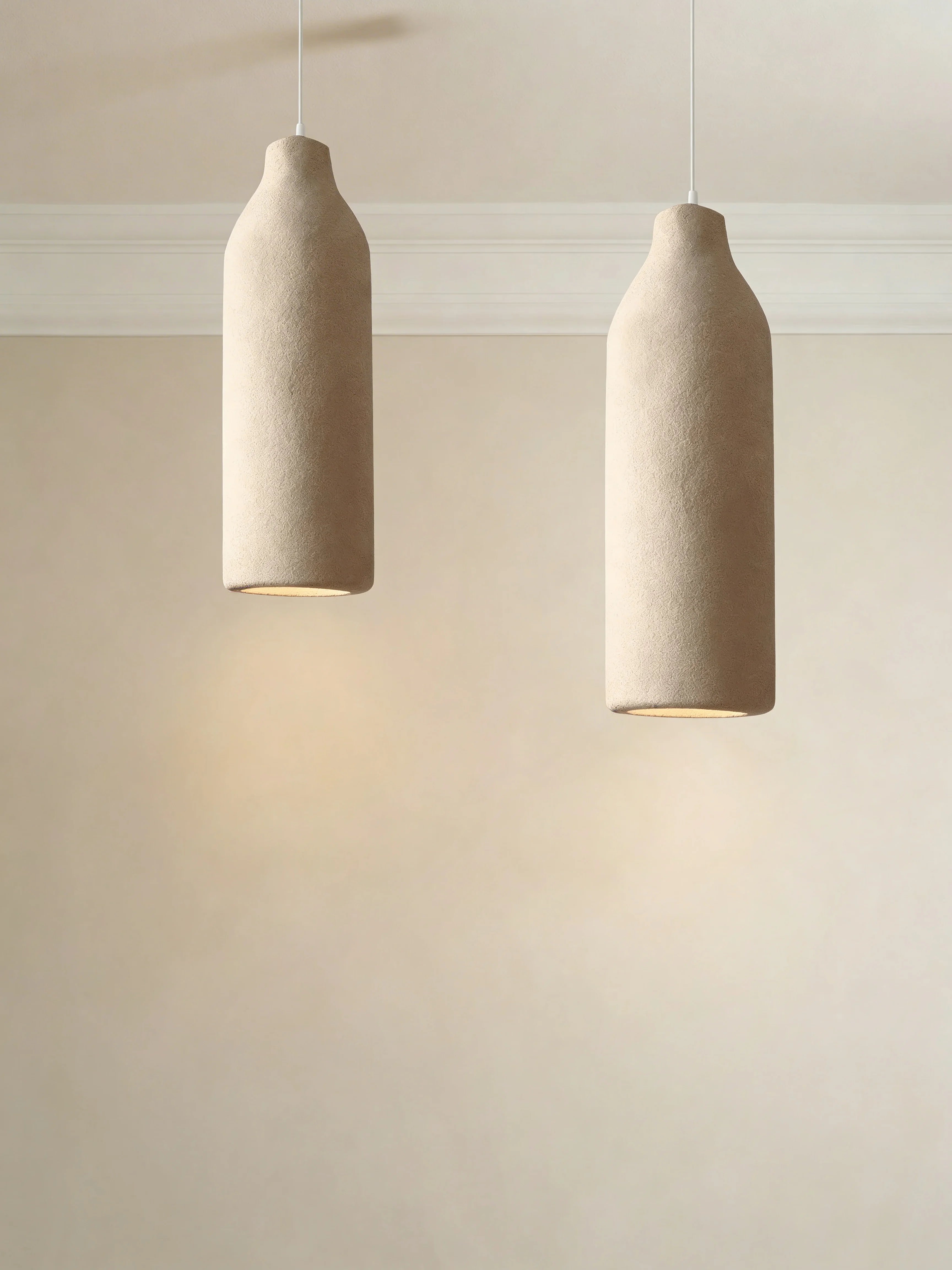 Miyuki Bottle Style Textured Ceiling Light