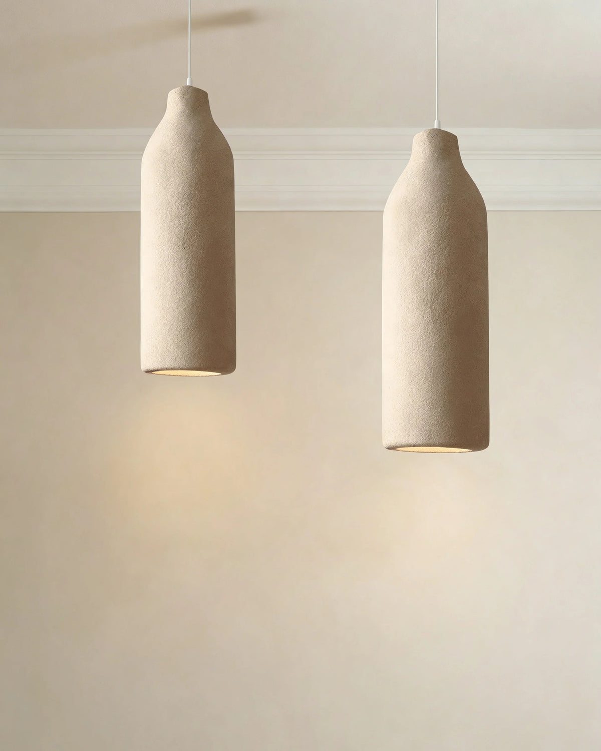 Bottle textured ceiling light