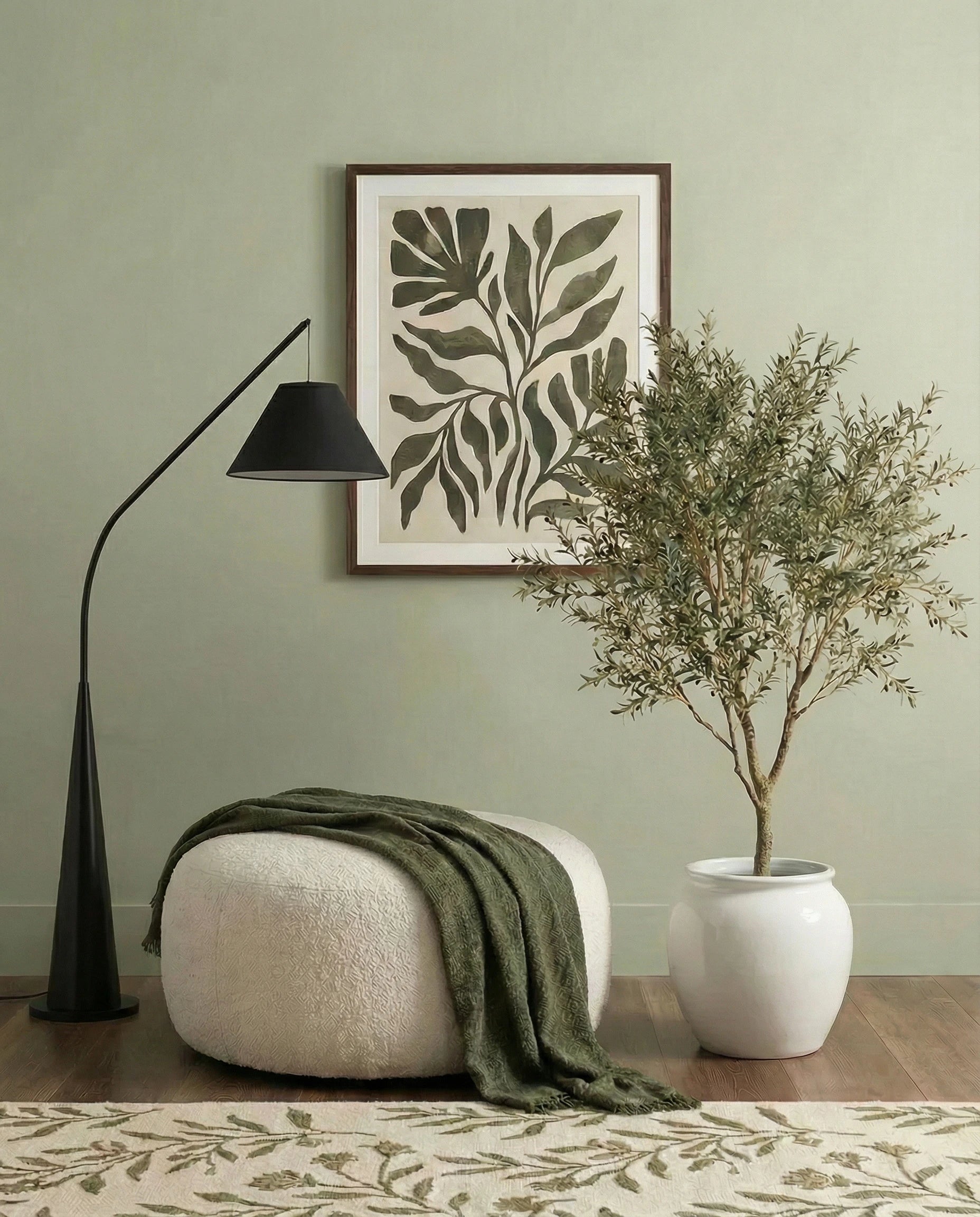 Moretti Black Fishing Rod Standing Lamp