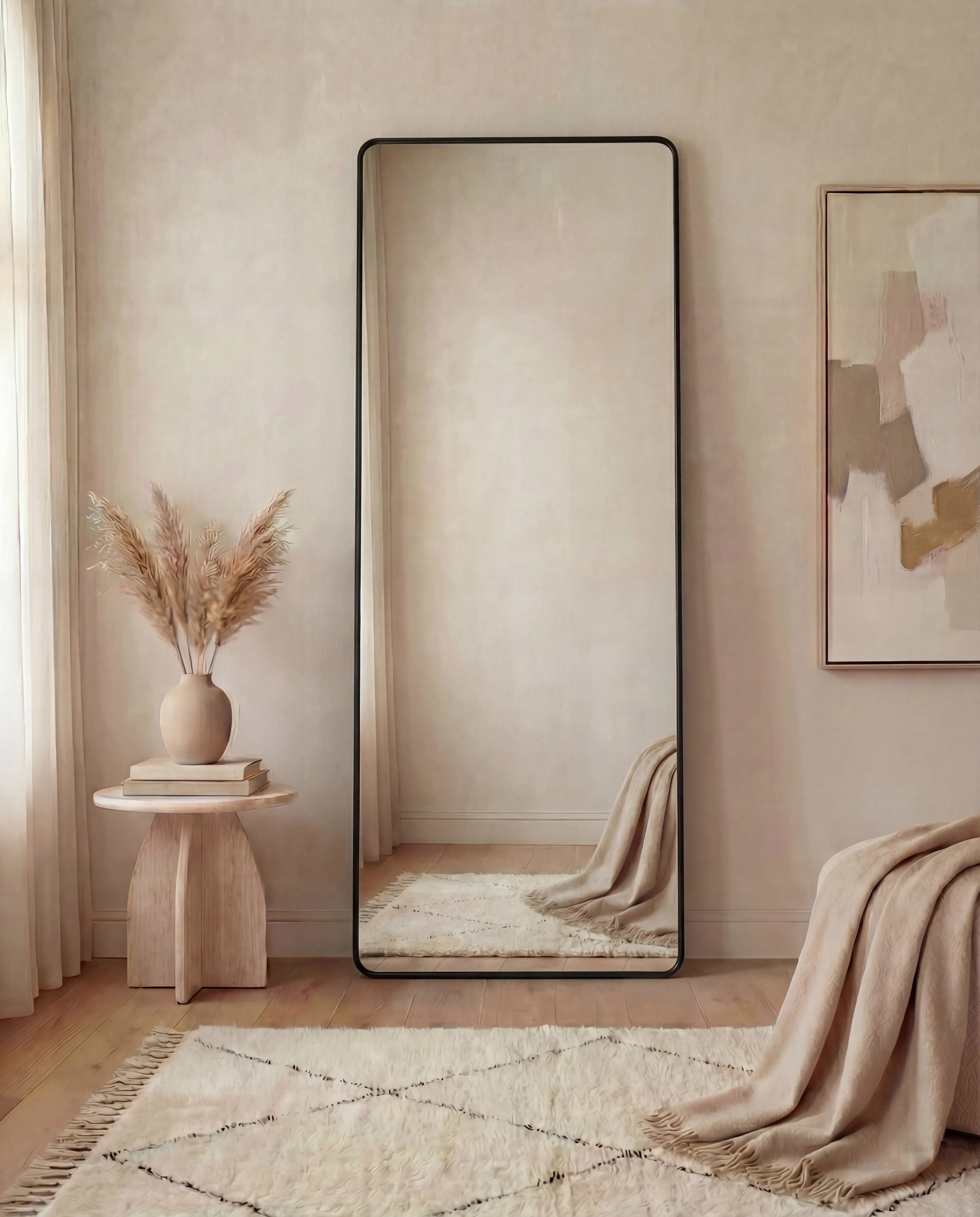 Nyla Full Length Rounded Rectangular Mirror