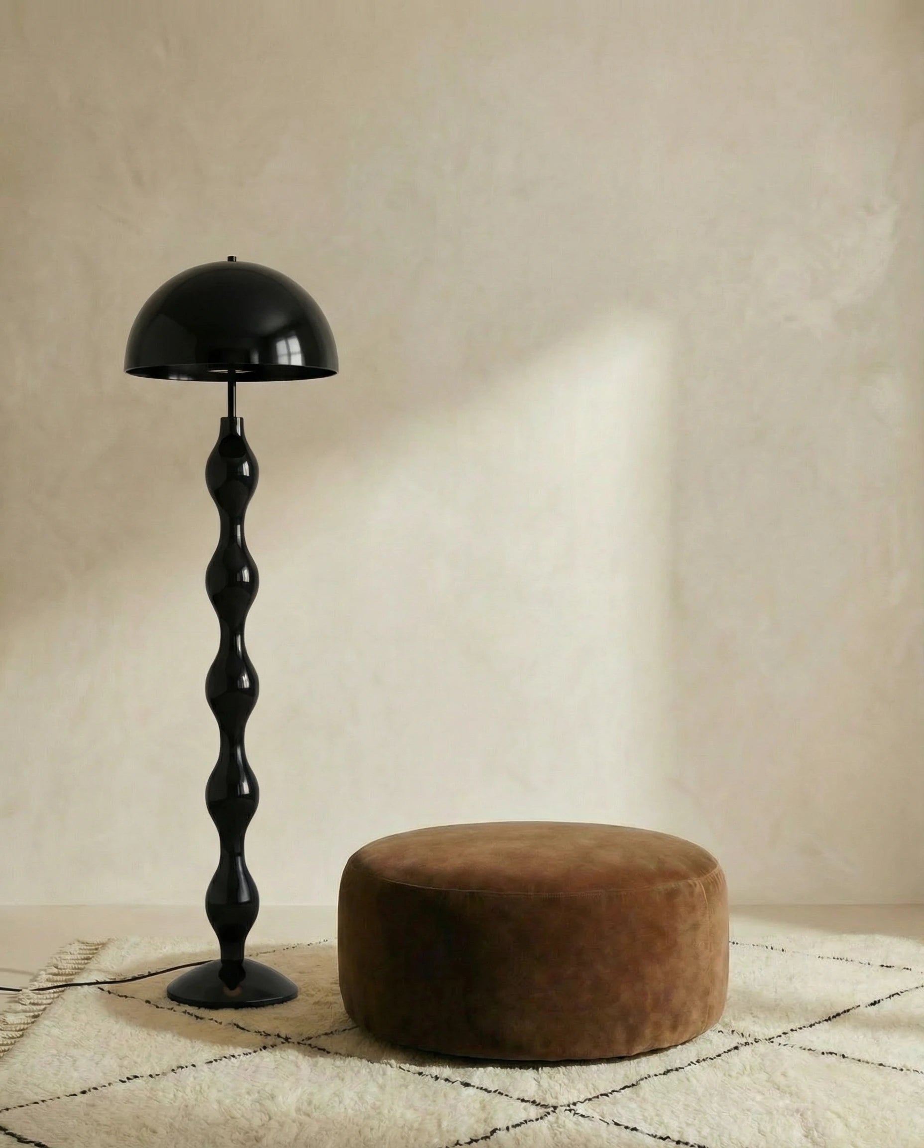 Obel Black Contemporary Floor Lamp