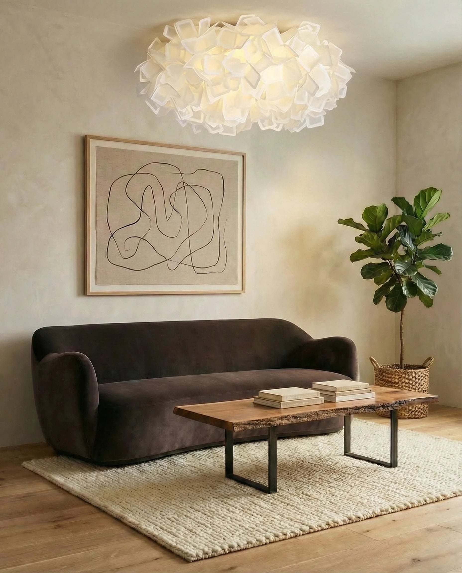 Opal Acrylic Cloud Chandelier