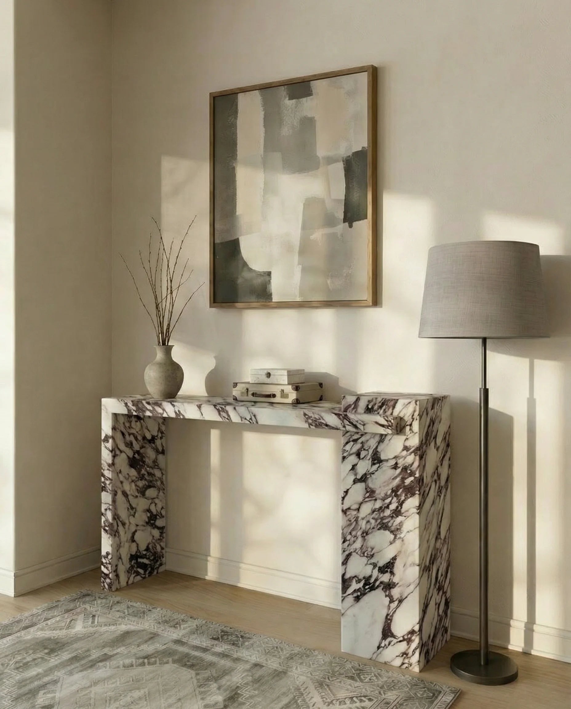 Renzo Calacatta Viola Console Table