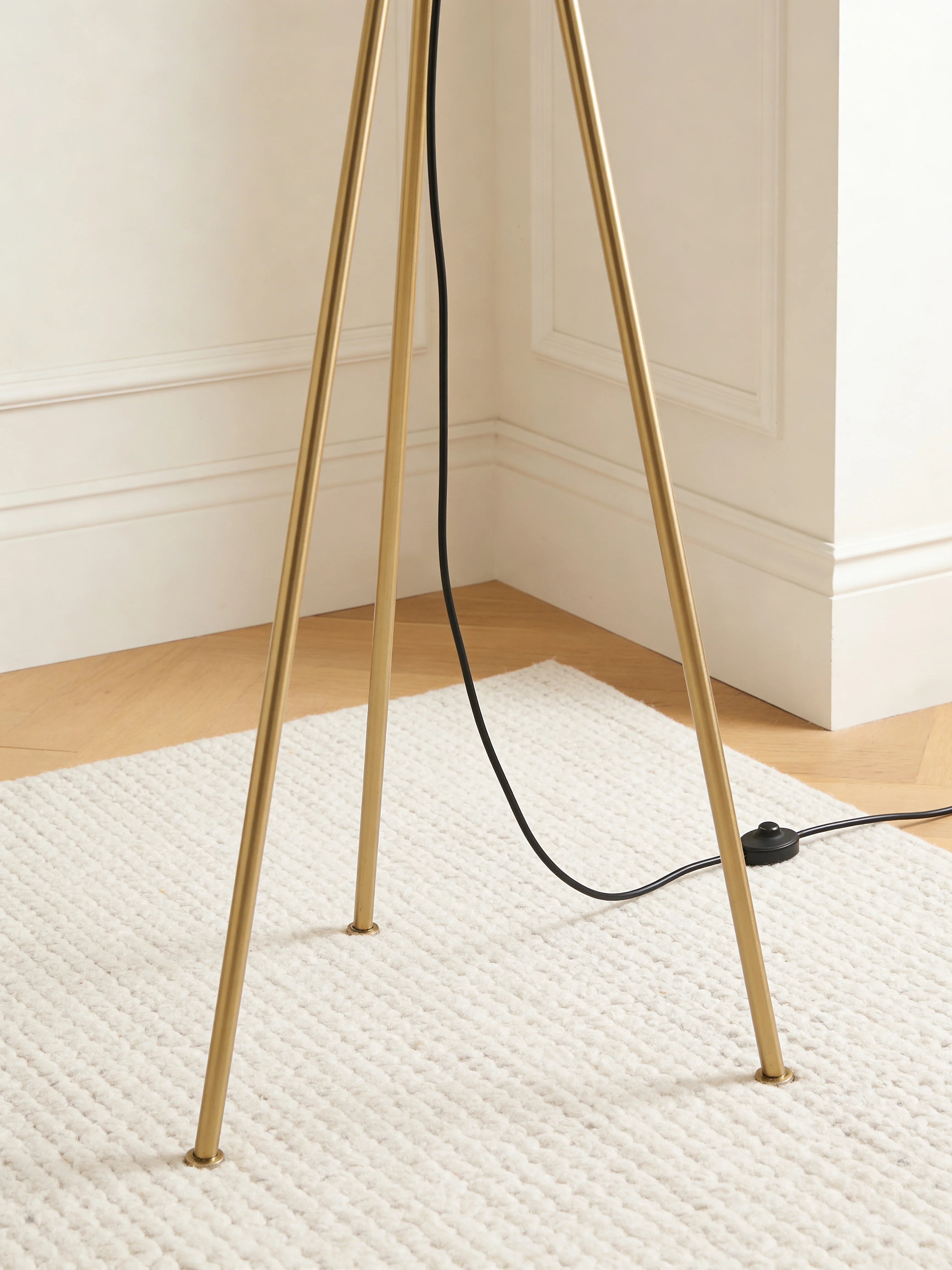 Sephora Minimalist Brass Tripod Floor Lamp