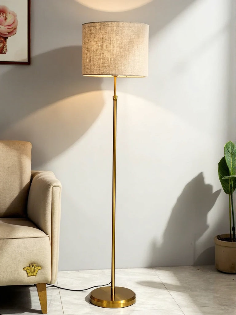 Solar Golden Floor Lamp