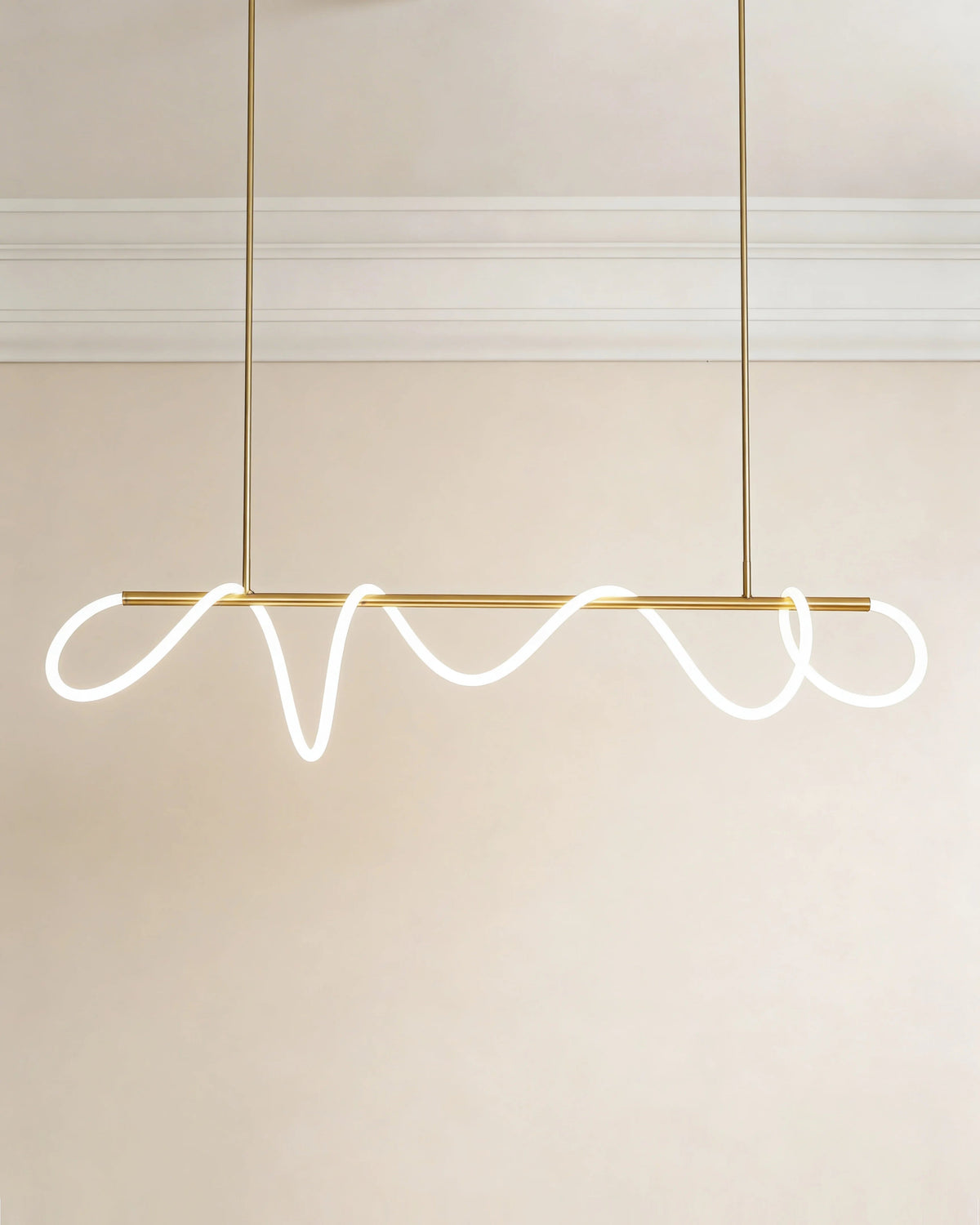 Ultra slim LED rope pendant light