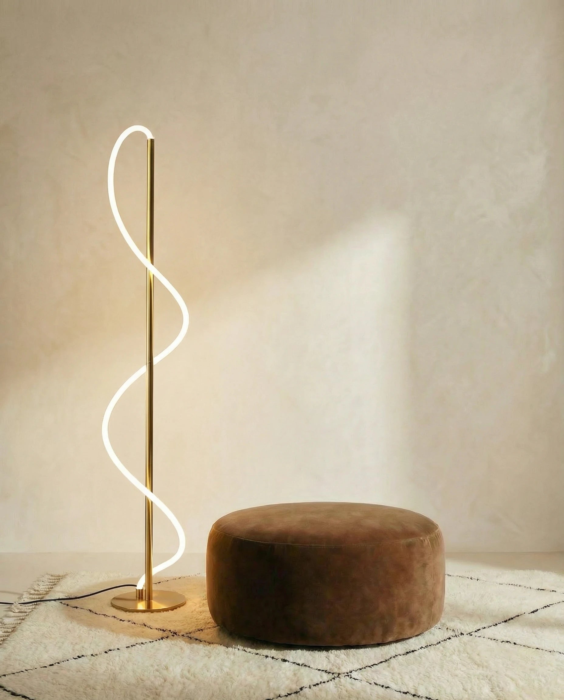 Vienna Sleek LED Spiral Floor Lamp