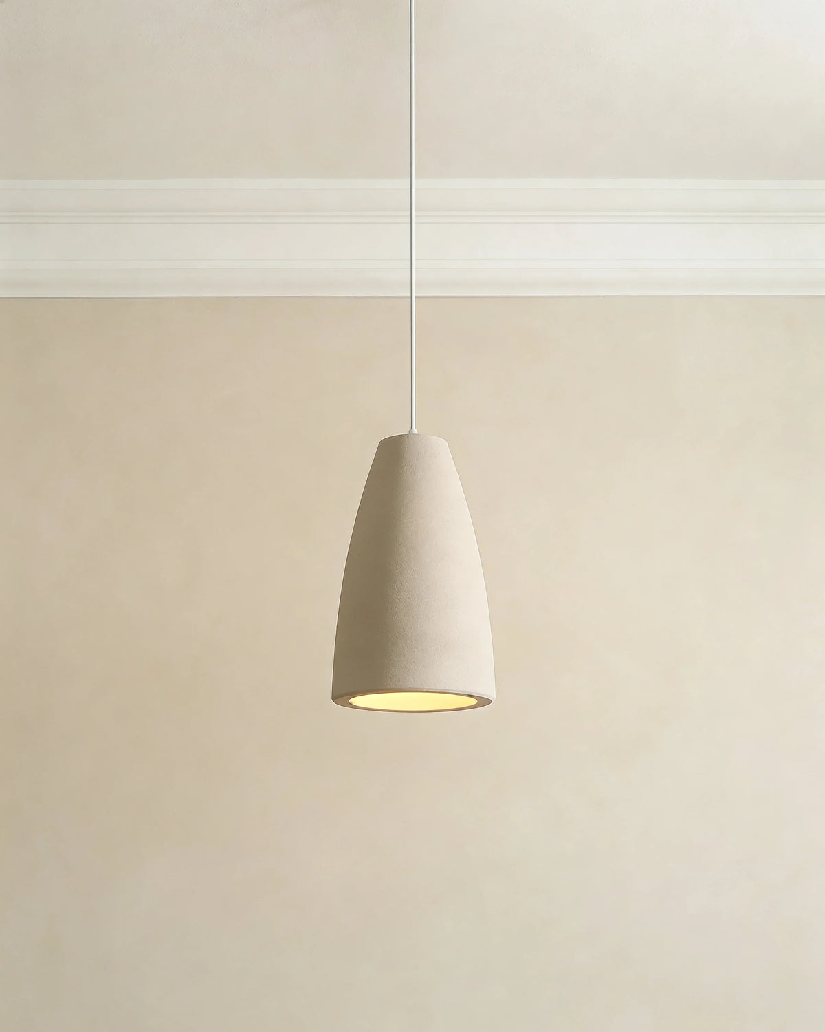 Wabi-sabi ceramic pendant light