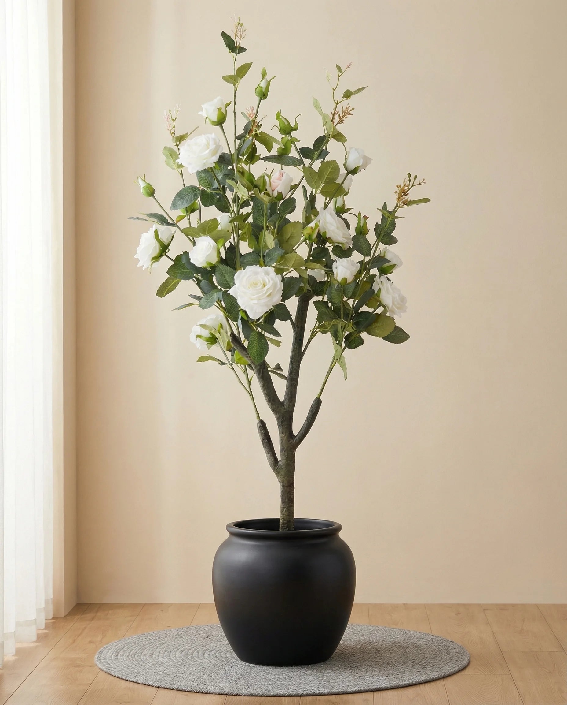 White rose artificial flowers