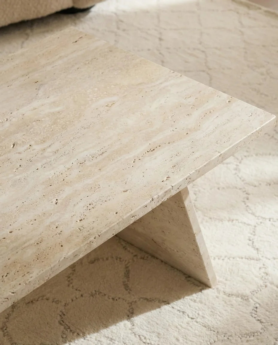 Winston Travertine Coffee Table