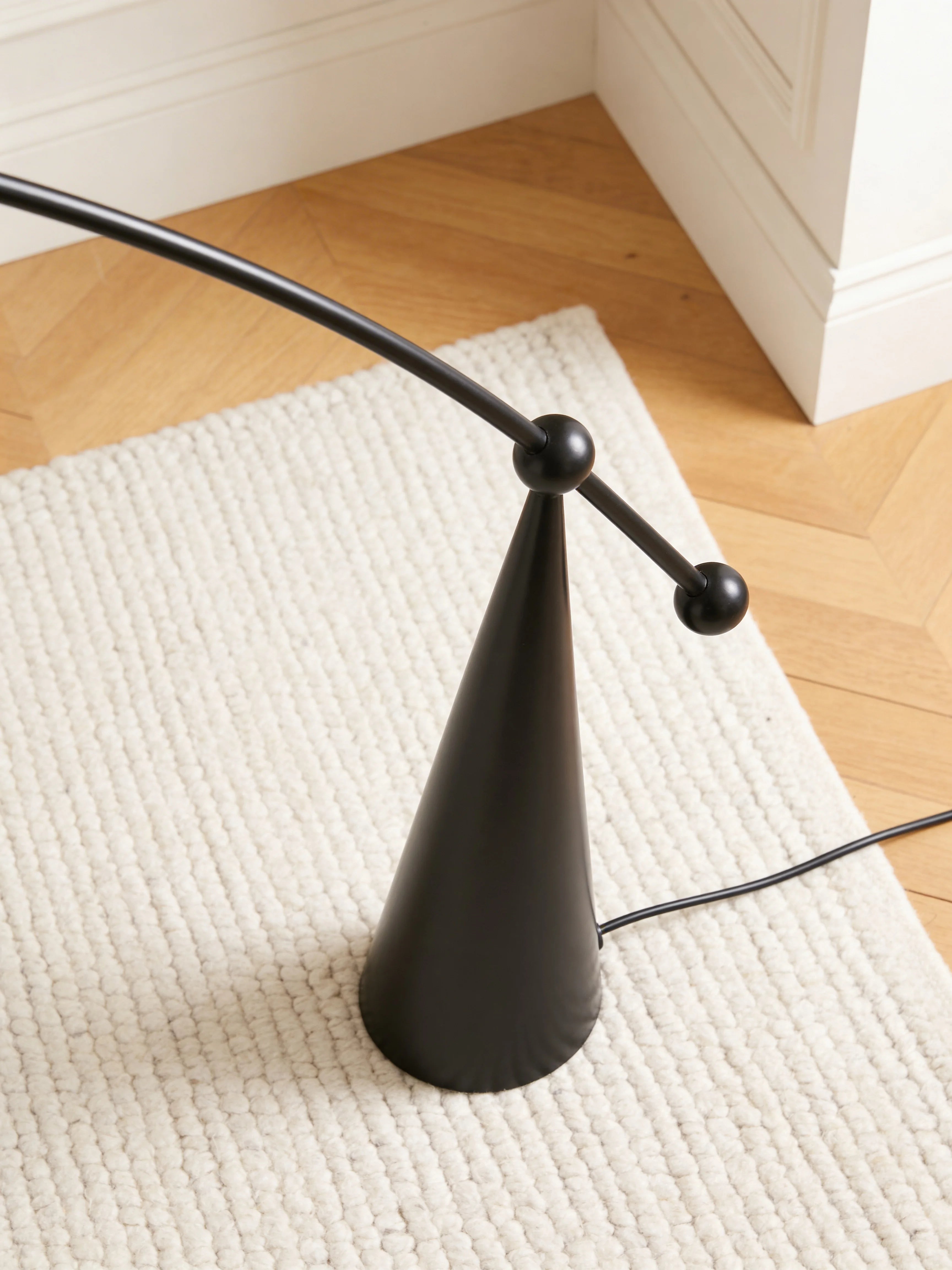 Zen Arching Globe Floor Lamp
