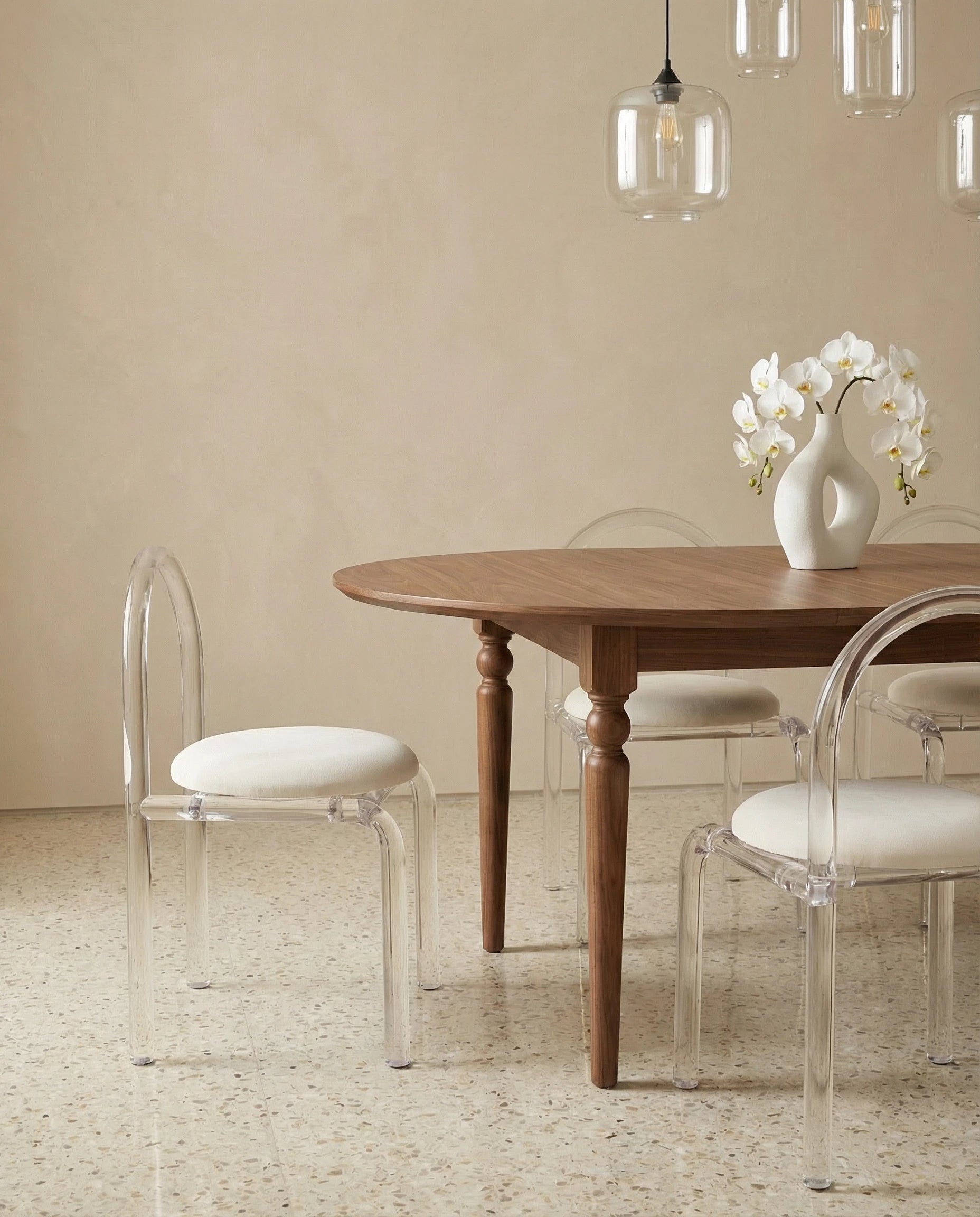 Zephyra Acrylic Accent Chair