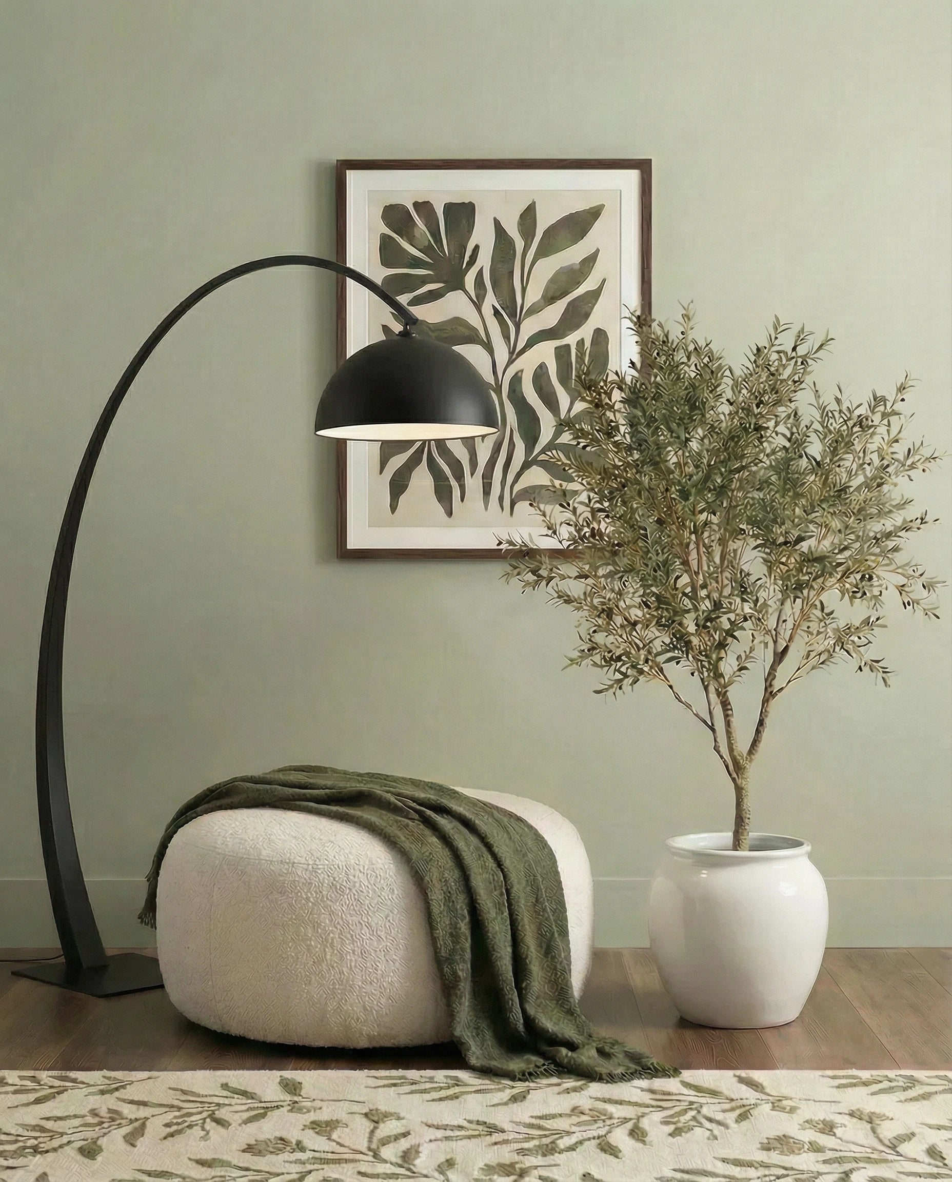 Ziya Nordic Style Black Floor Lamp