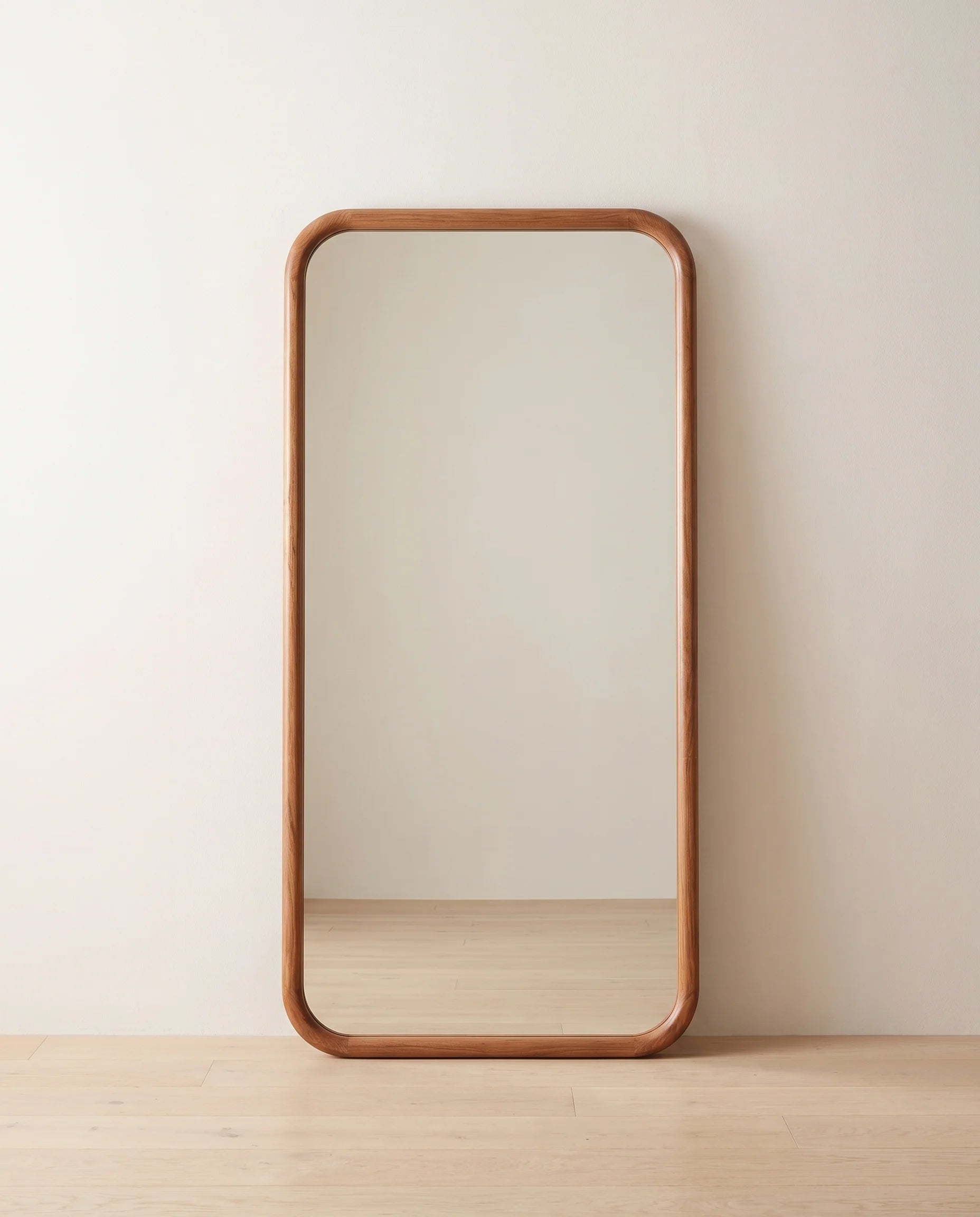 Marsden warm wood rectangular mirror