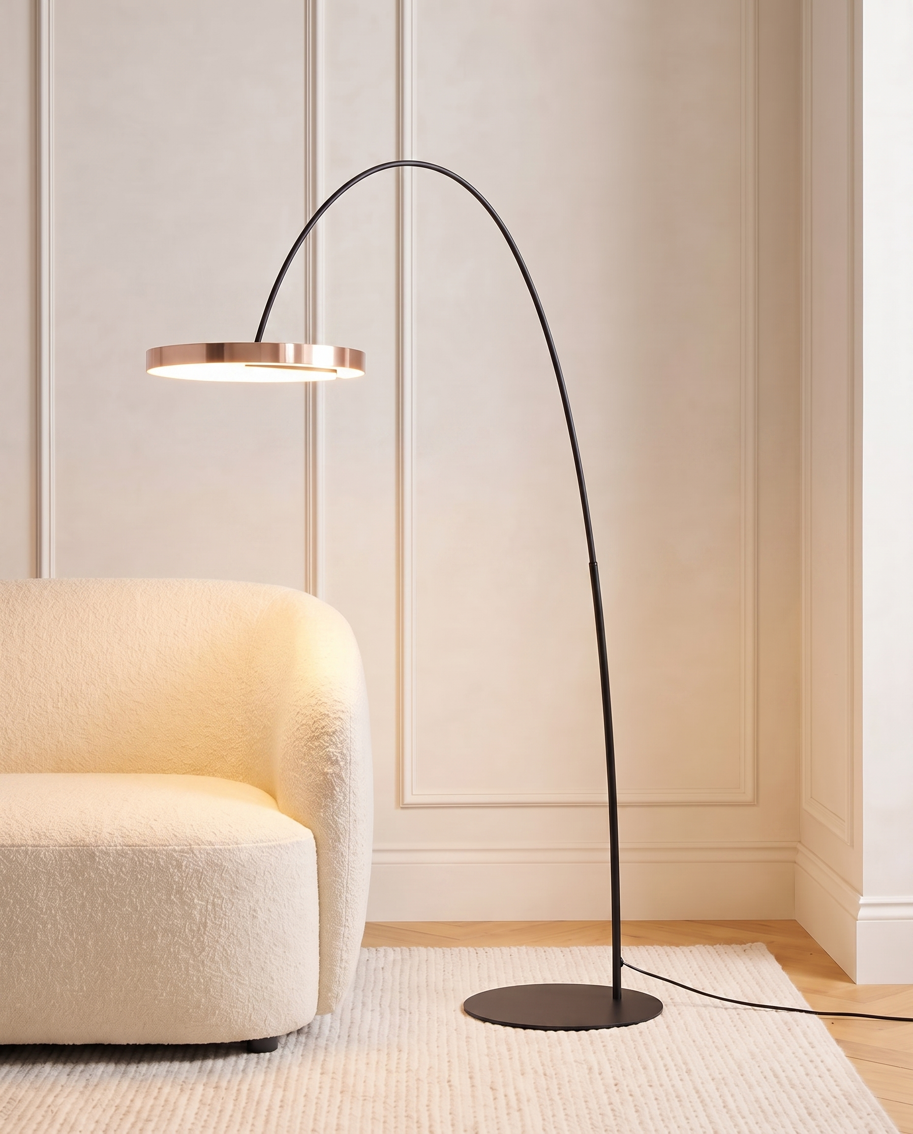 Arched floor lamp, detail