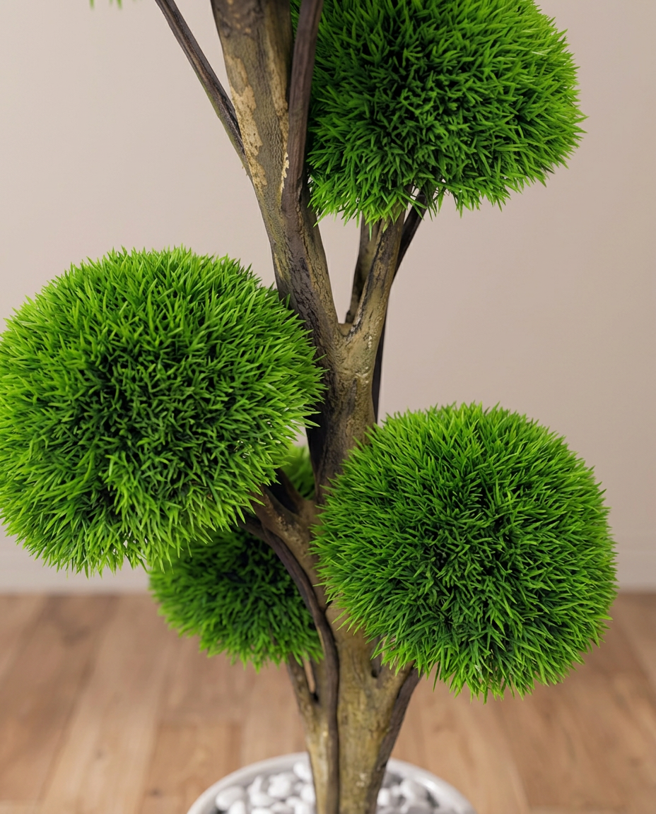 Half-Moon Boxwood Topiary Tree