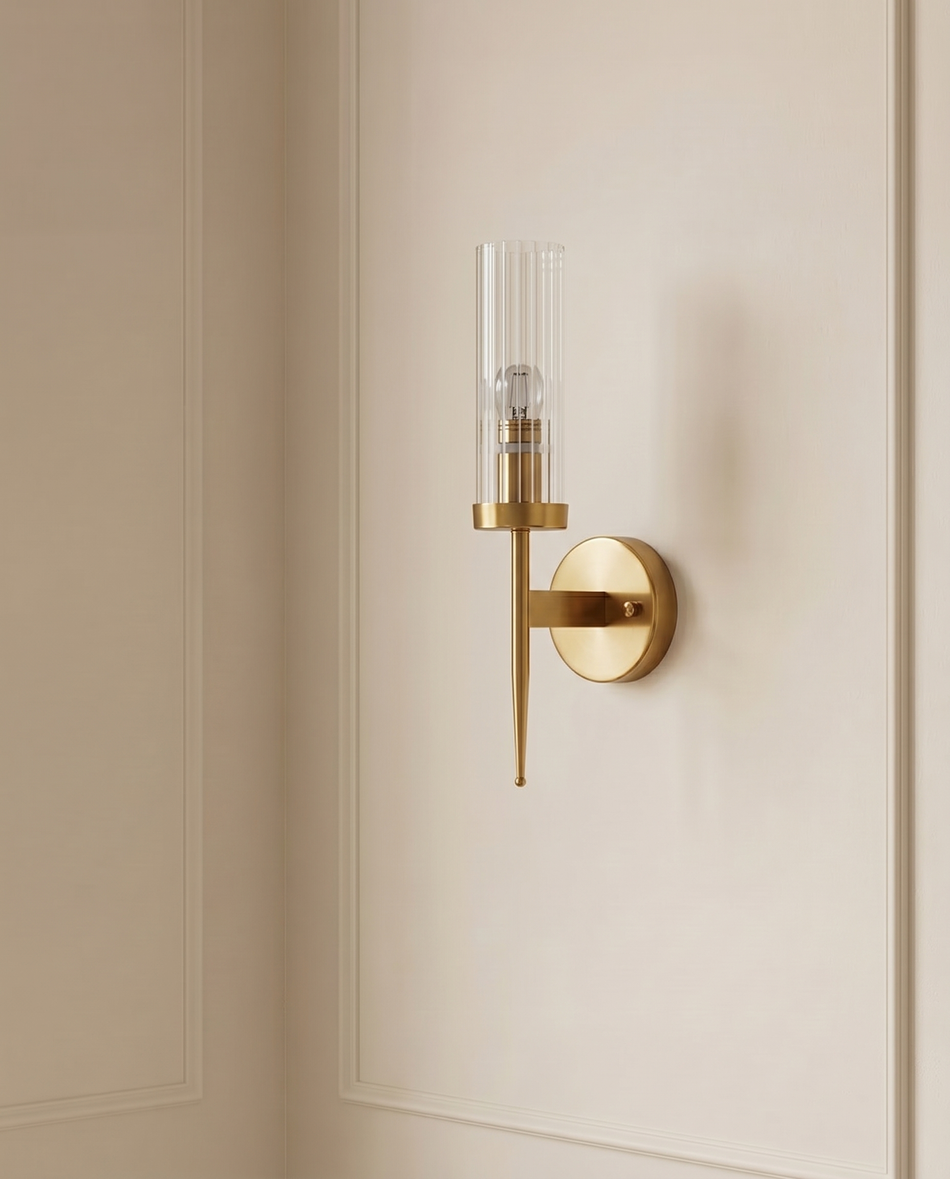 Brass Glow Single Wall Light — The Home Peck