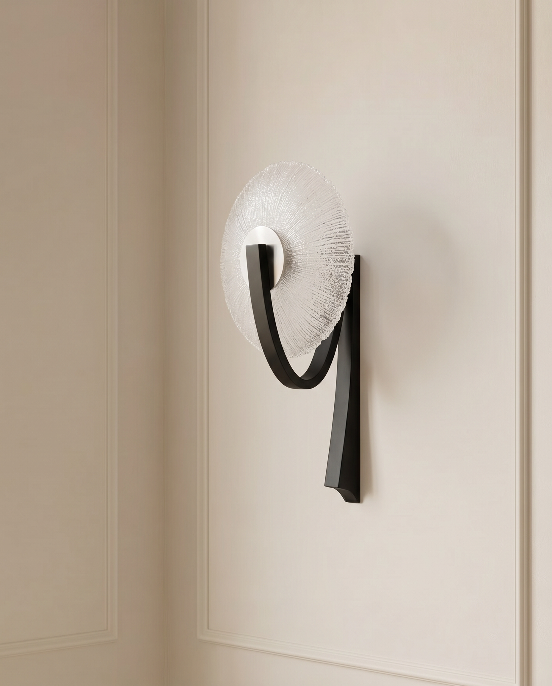 GlassGlow Black White Wall Light — The Home Peck