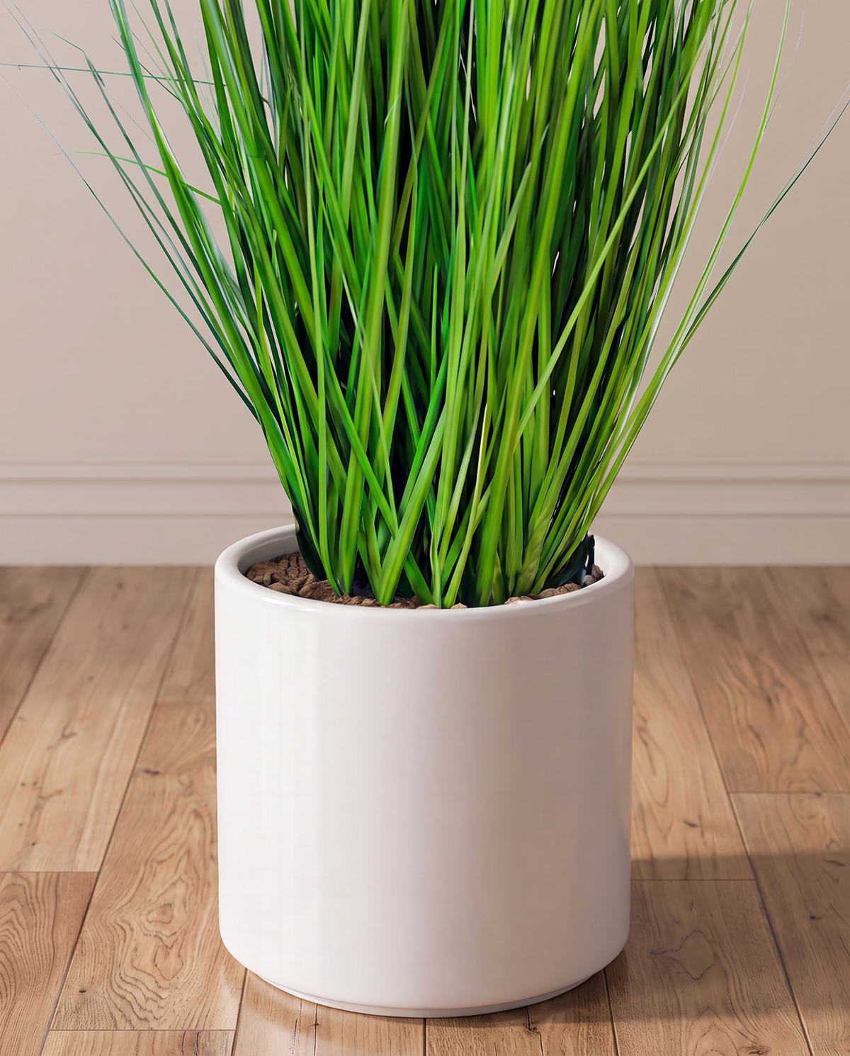 Artificial Pampas or Fountain Grass Plant White