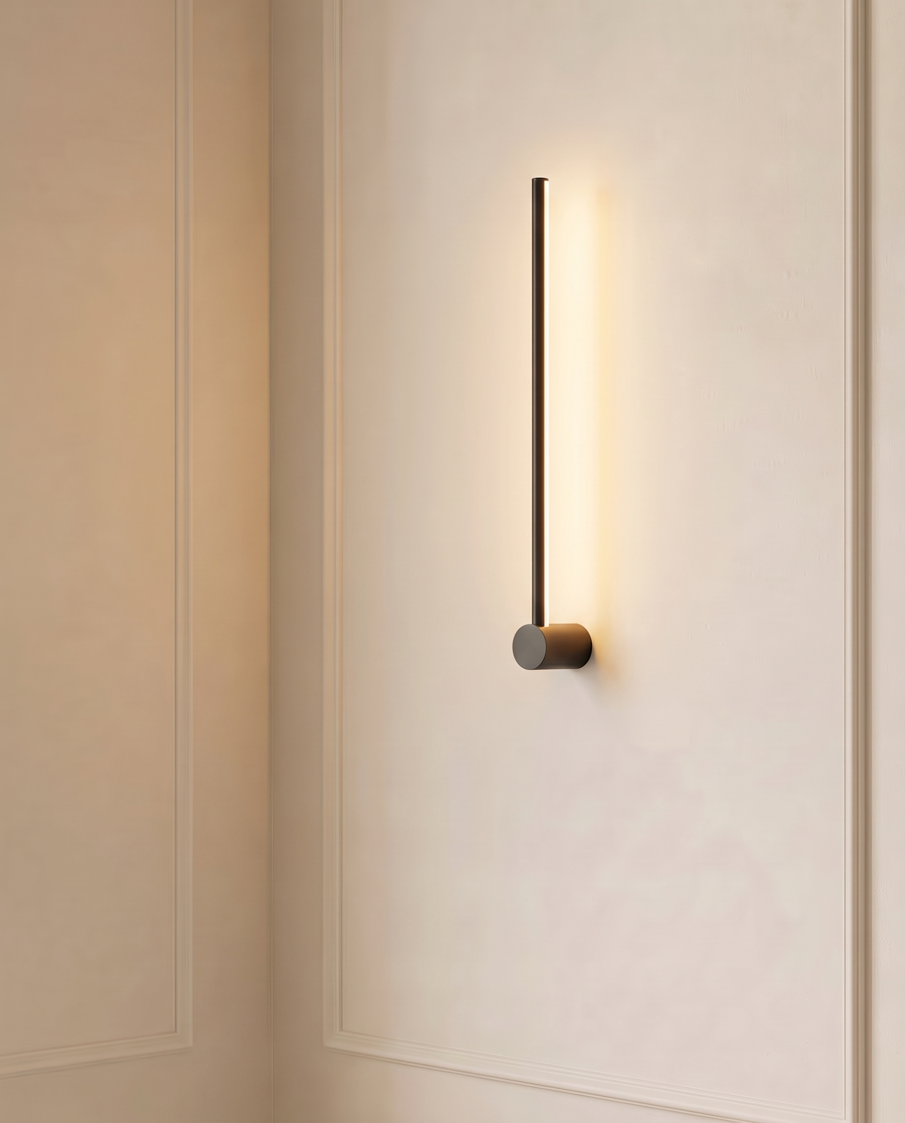 Linear Beam Tube Wall Light, detail view — The Home Peck