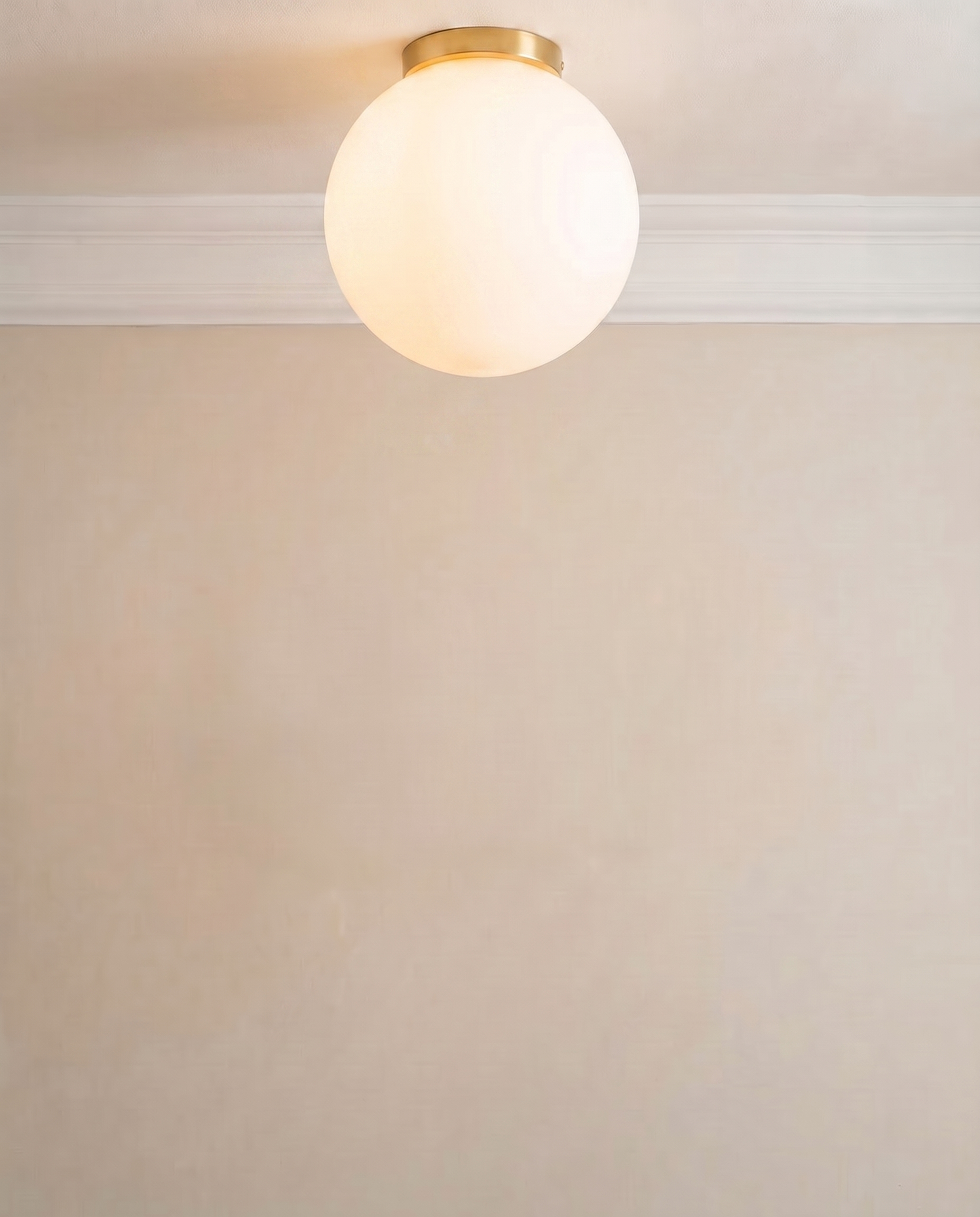 Sphere Glow Ceiling Light, detail view — The Home Peck