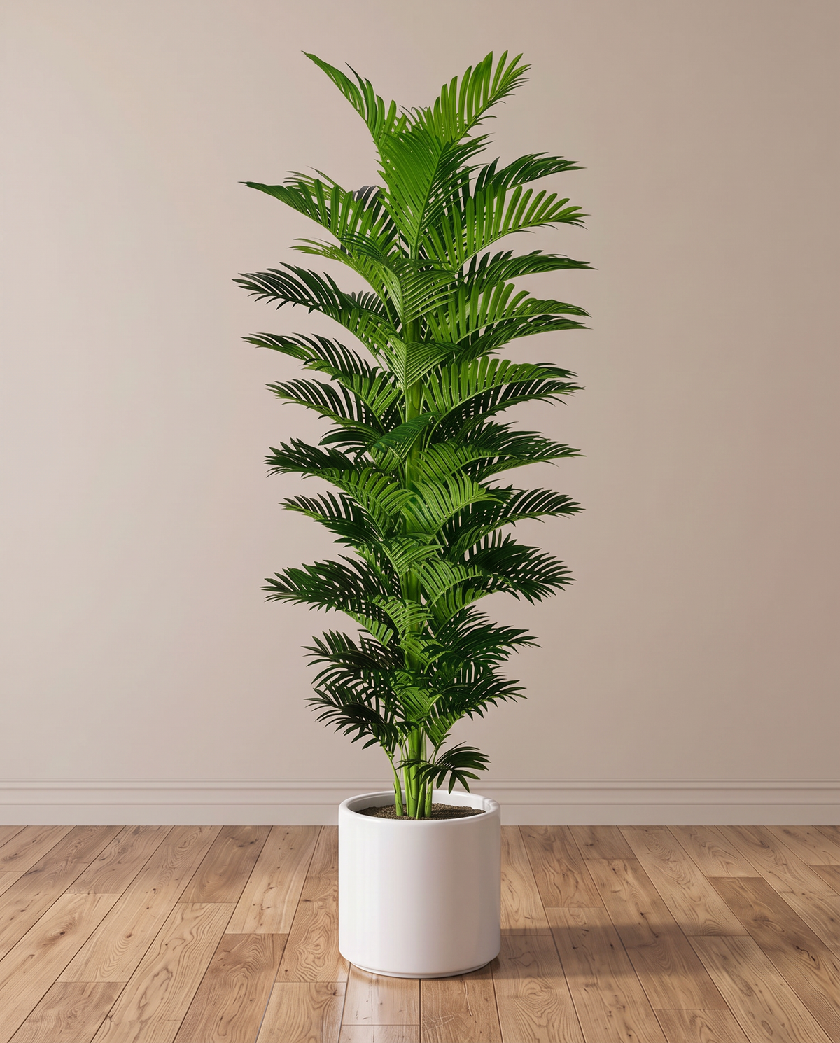 Artificial Kentia Palm Plant – full view in a neutral interior