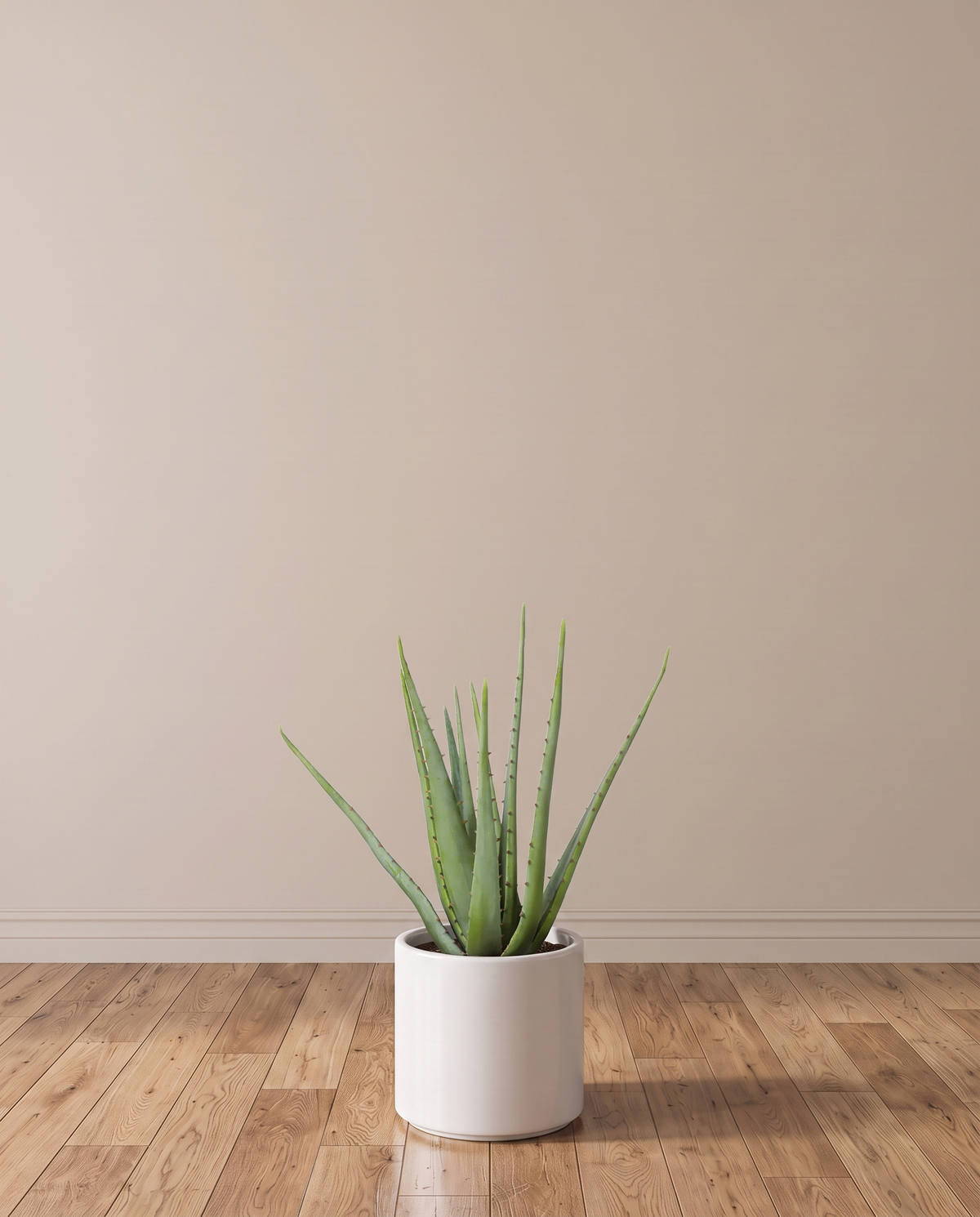 Aloe Vera Artificial Plant – full view in a neutral interior