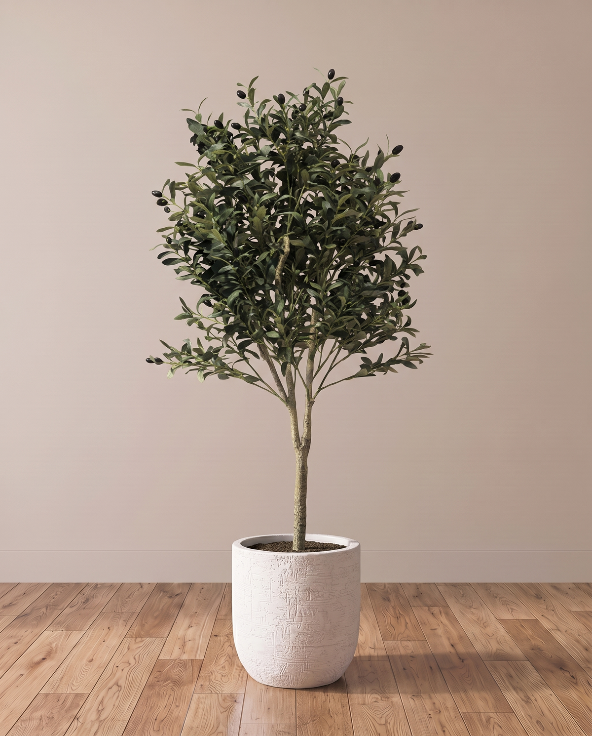 Artificial Olive Tree – full view in a neutral interior