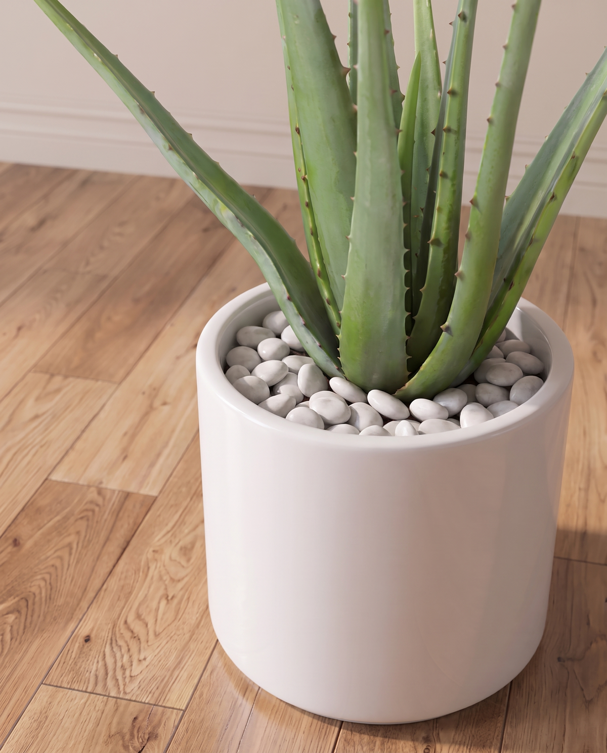 Aloe Vera Artificial Plant – base detail