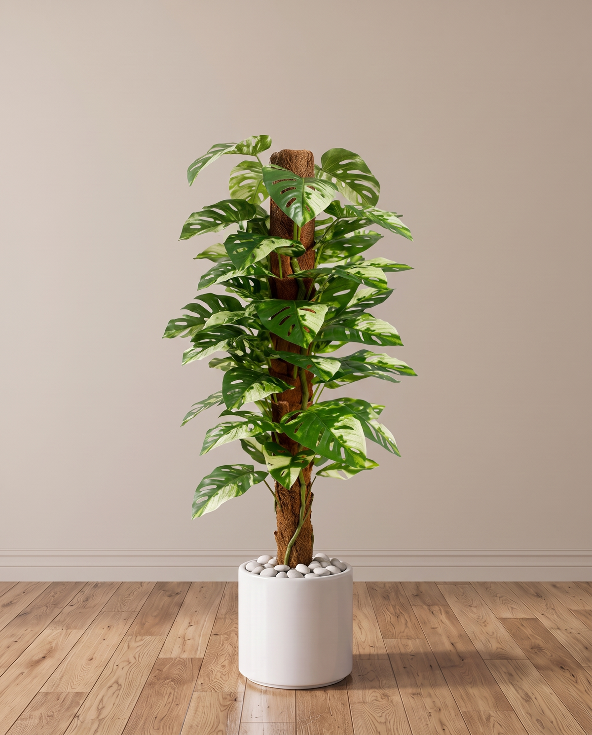 Giant Monstera Artificial Plant with Variegated Leaves
