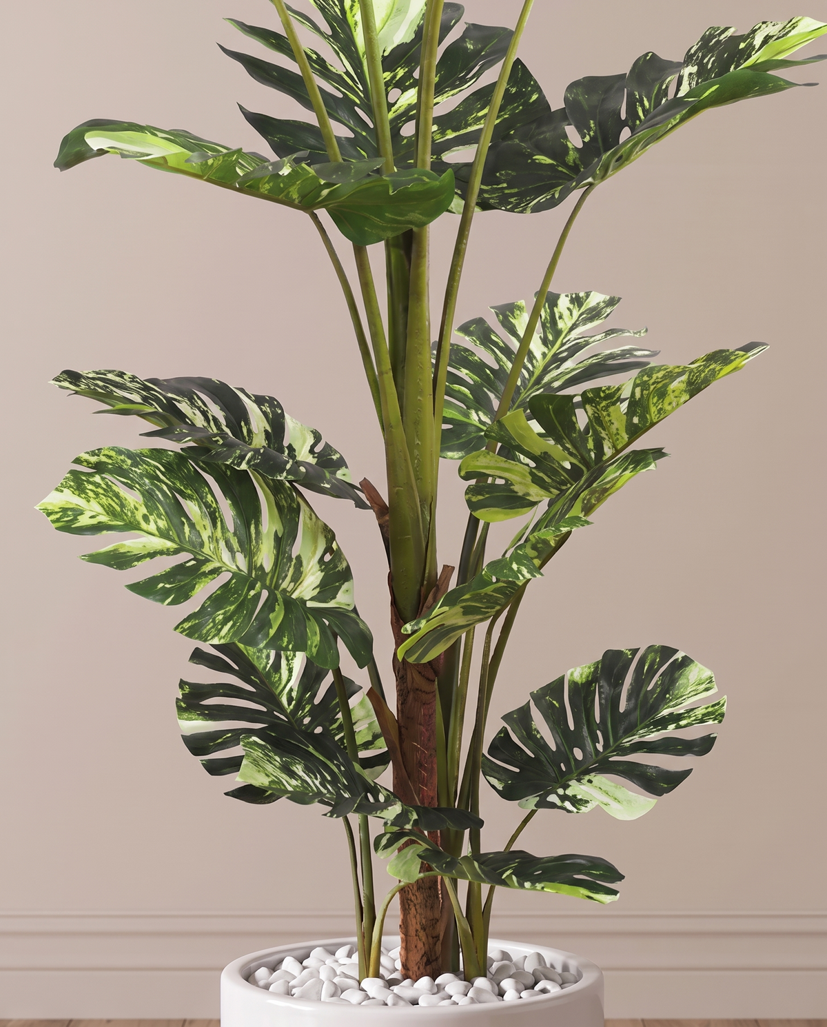 Monstera Borsigiana Variegata Artificial Plant