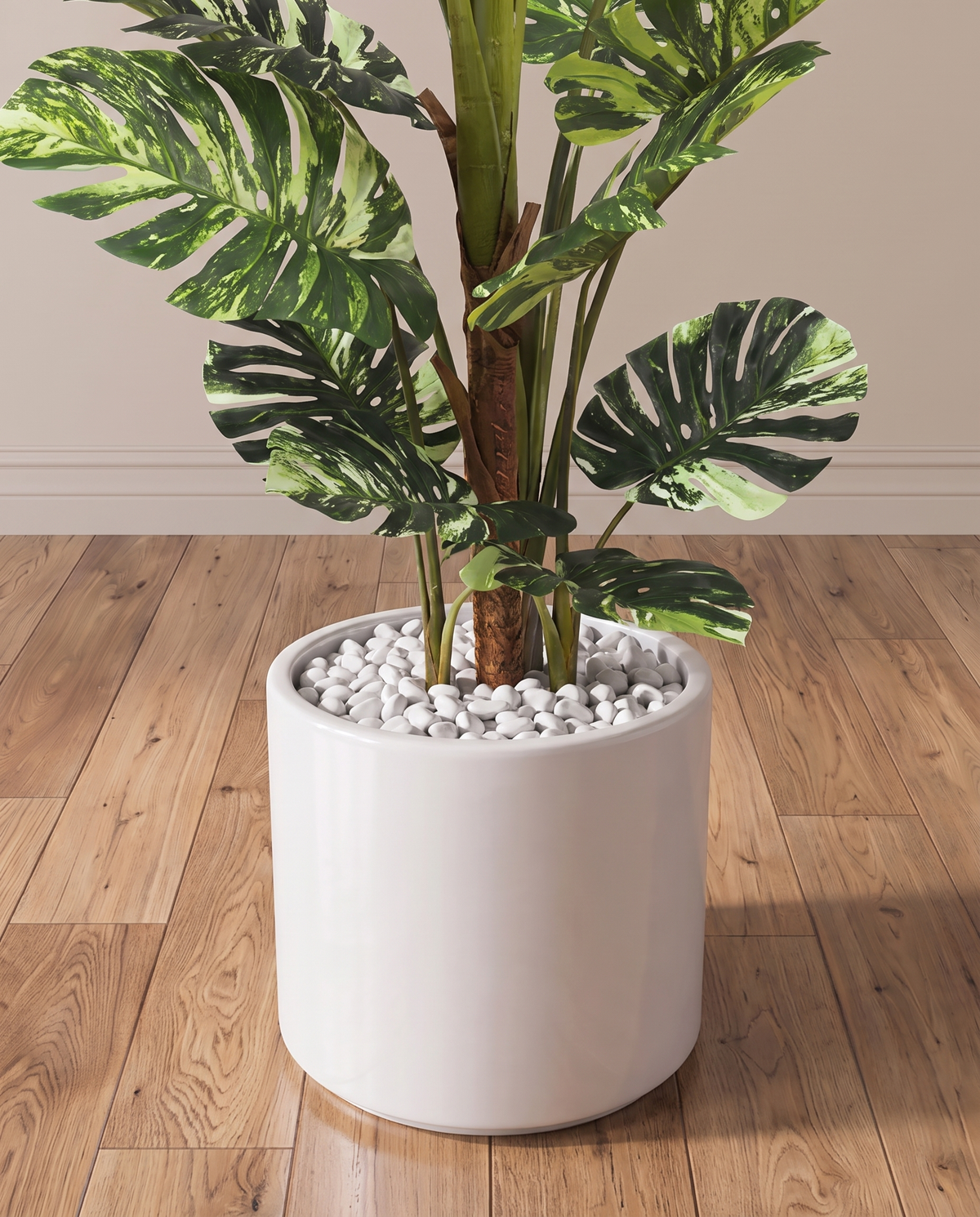 Monstera Borsigiana Variegata Artificial Plant