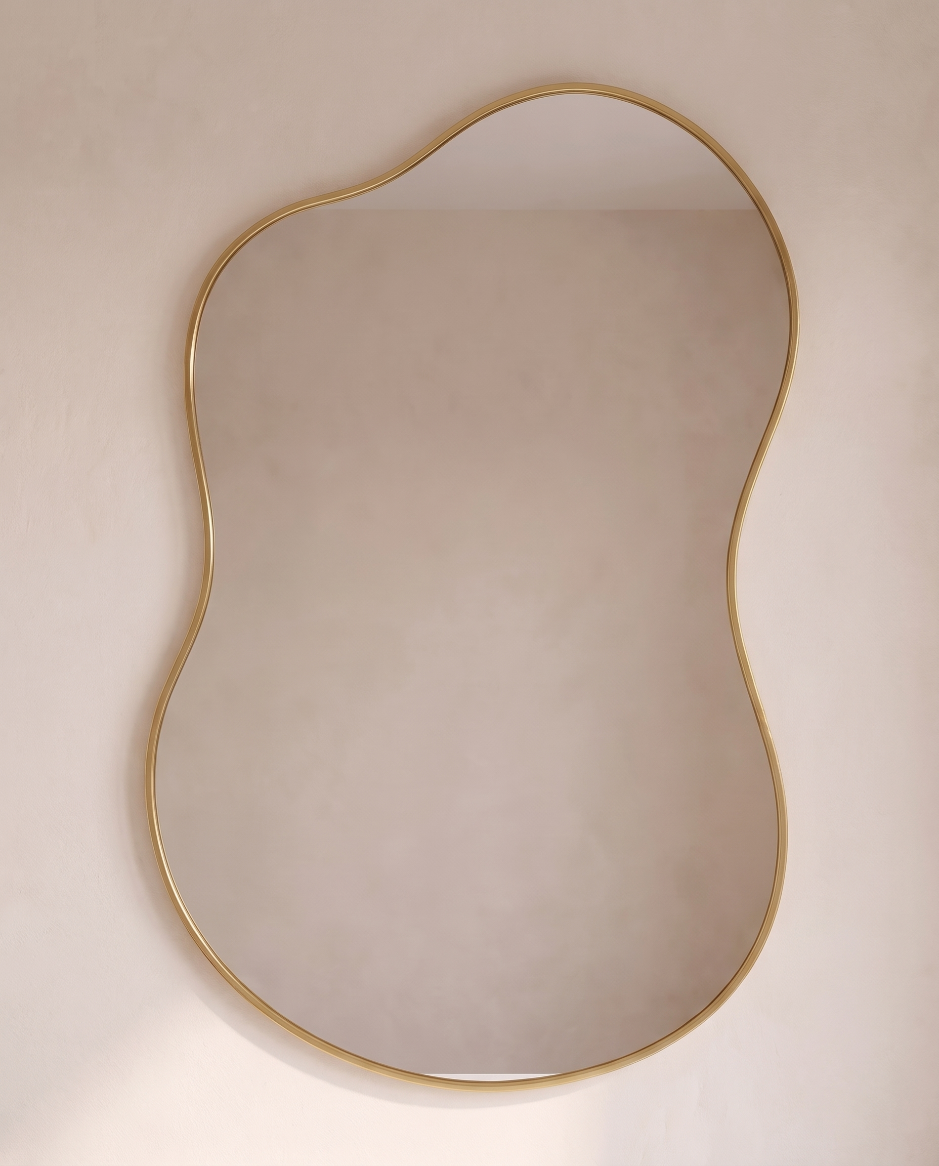 Vela Gold Irregular Wall Mirror