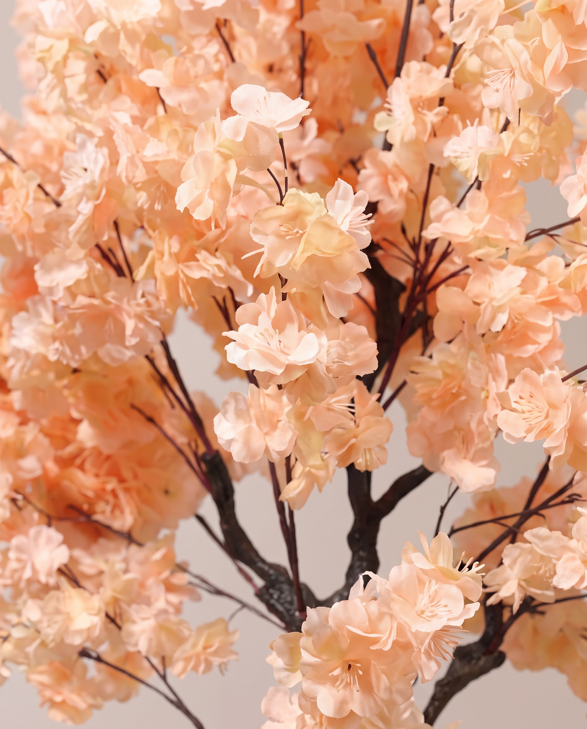 Peach Cherry Blossom Sakura Artificial Tree – blossom and branch close-up