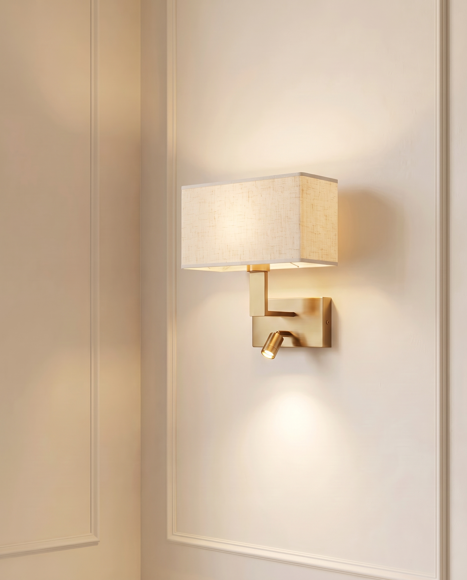 Verona Gold Wall Light, detail view — The Home Peck
