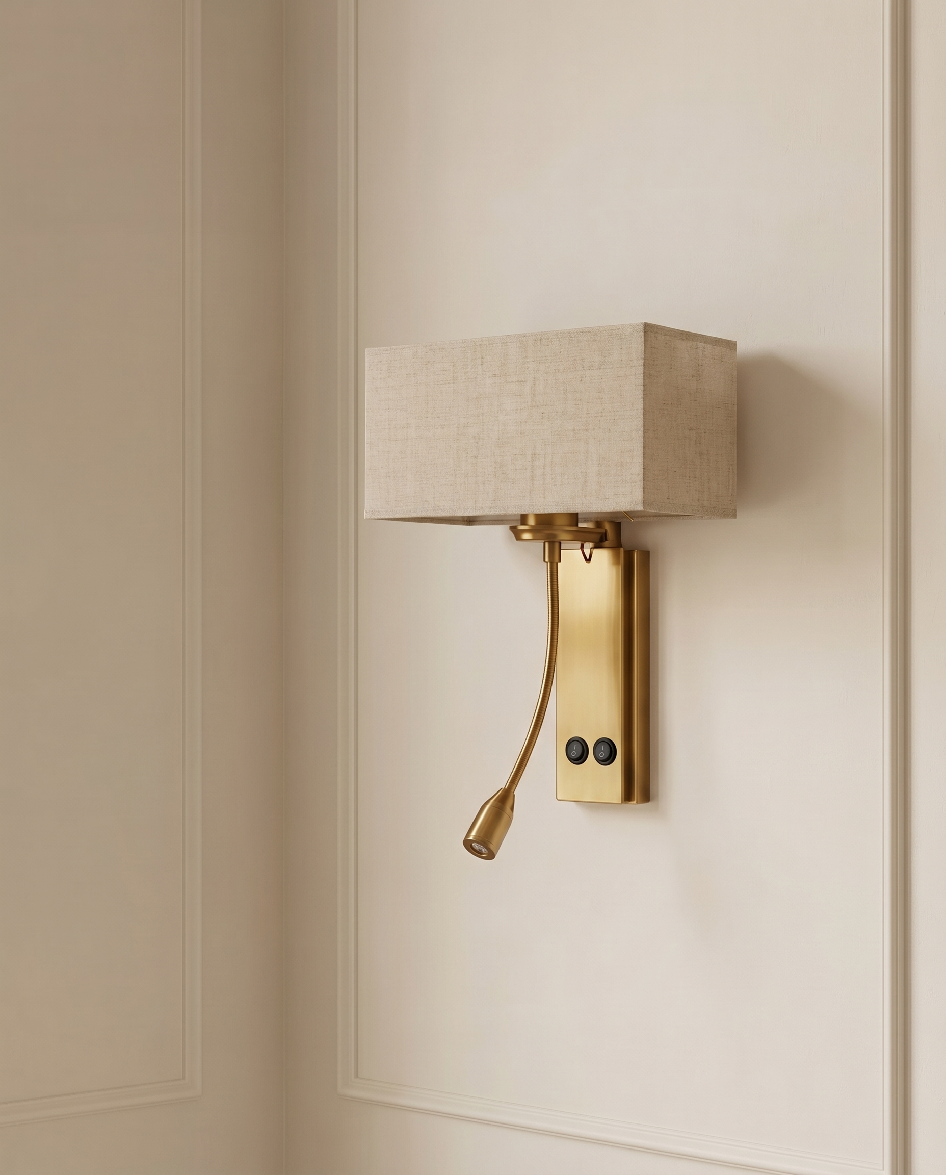Verona Wide Gold Wall Light — The Home Peck