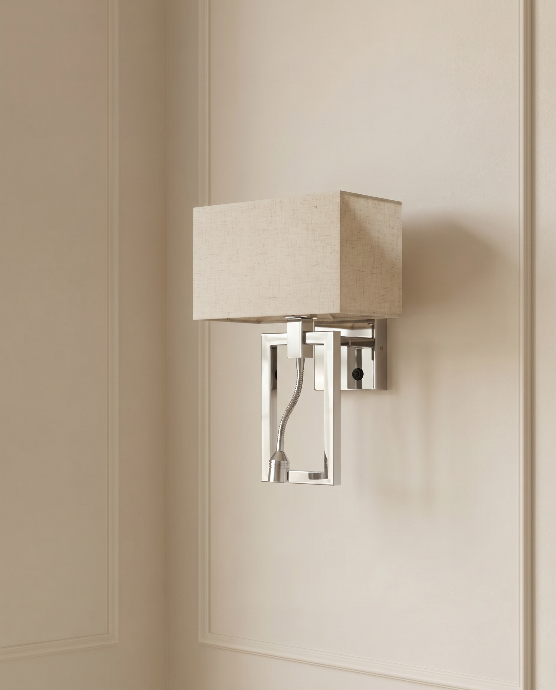 Sterling Long Silver Wall Light — The Home Peck