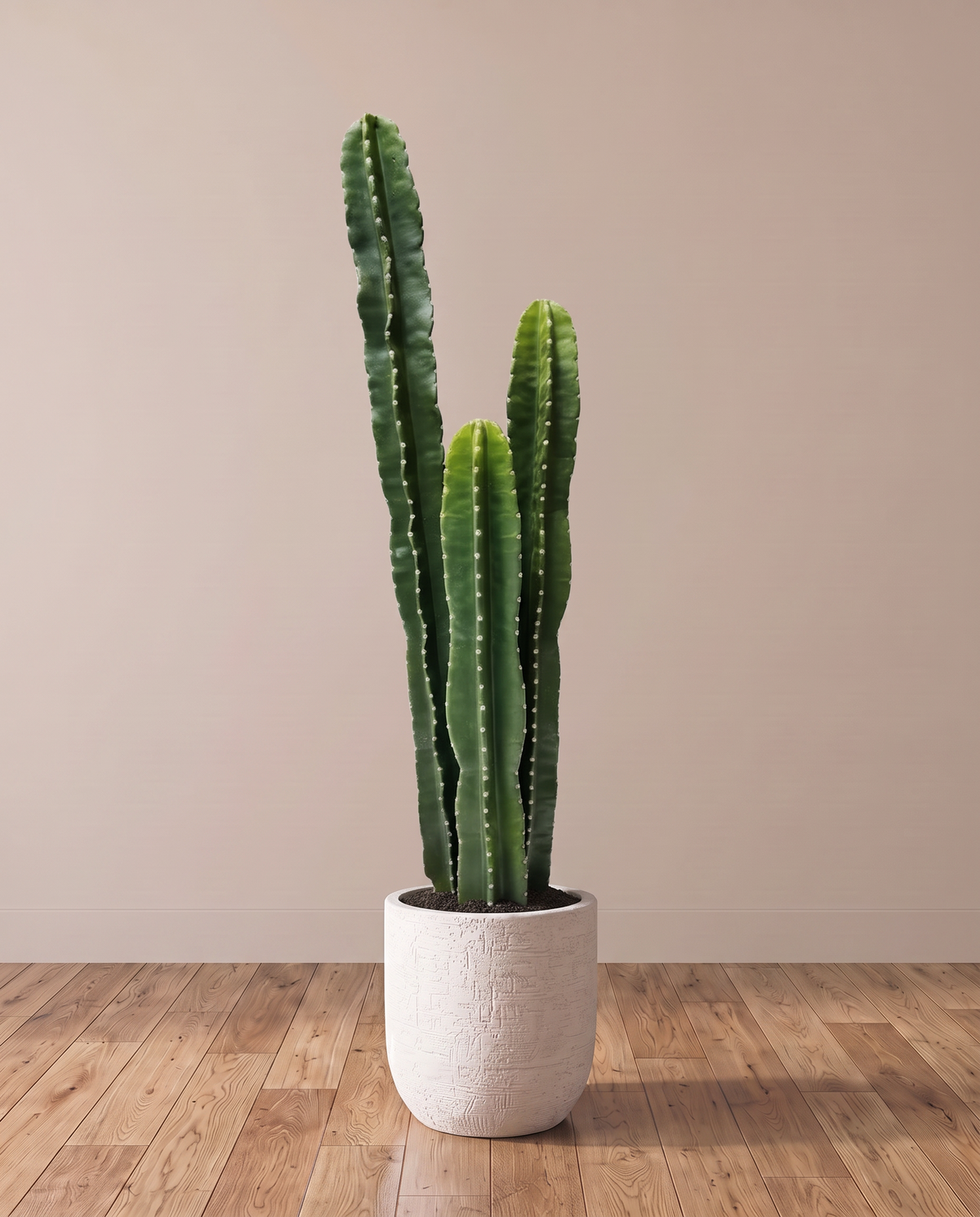 San Pedro Artificial Cactus Plant – full view in a neutral interior