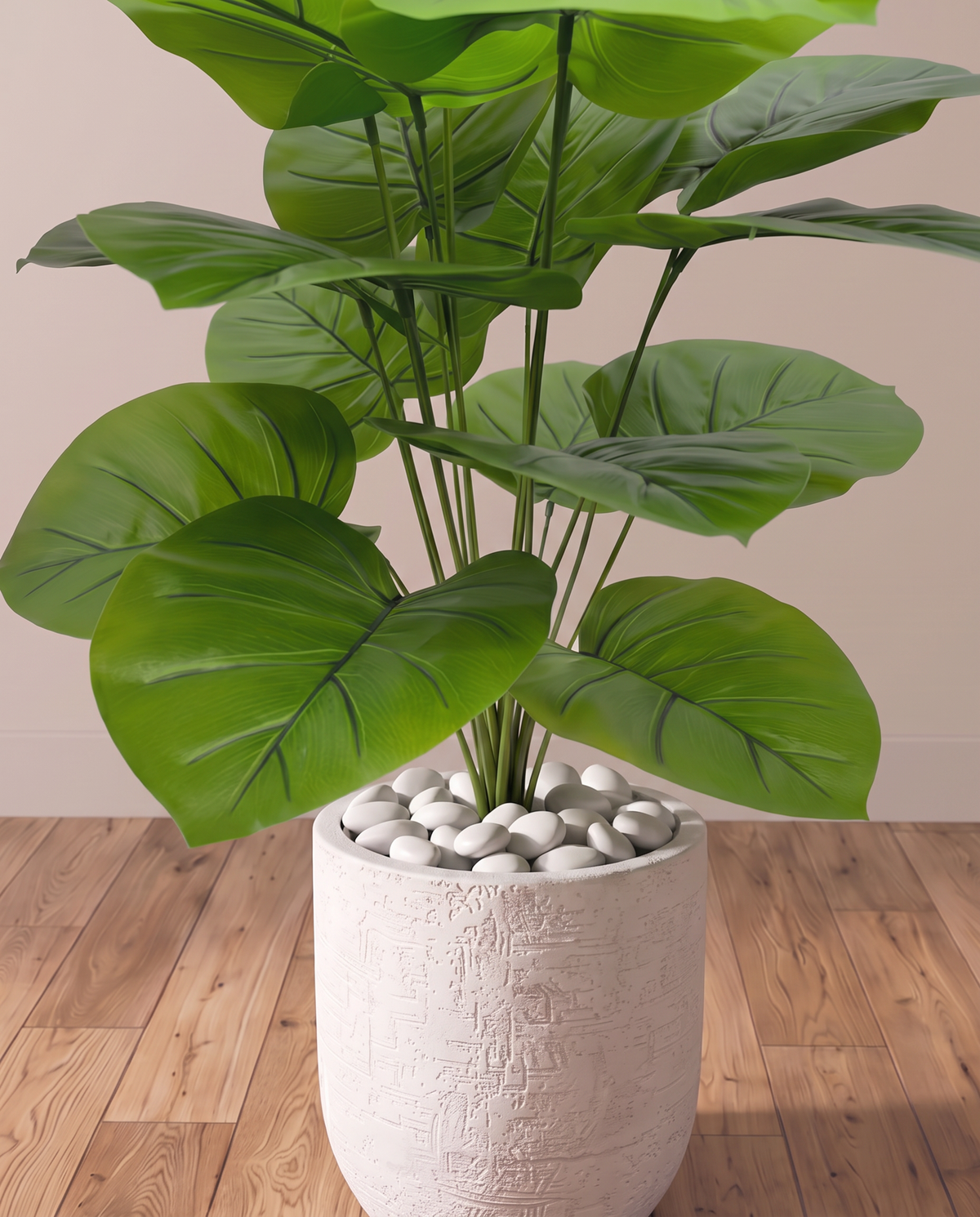 Epipremnum Aureum Artificial Plant – closer view of the plant and base