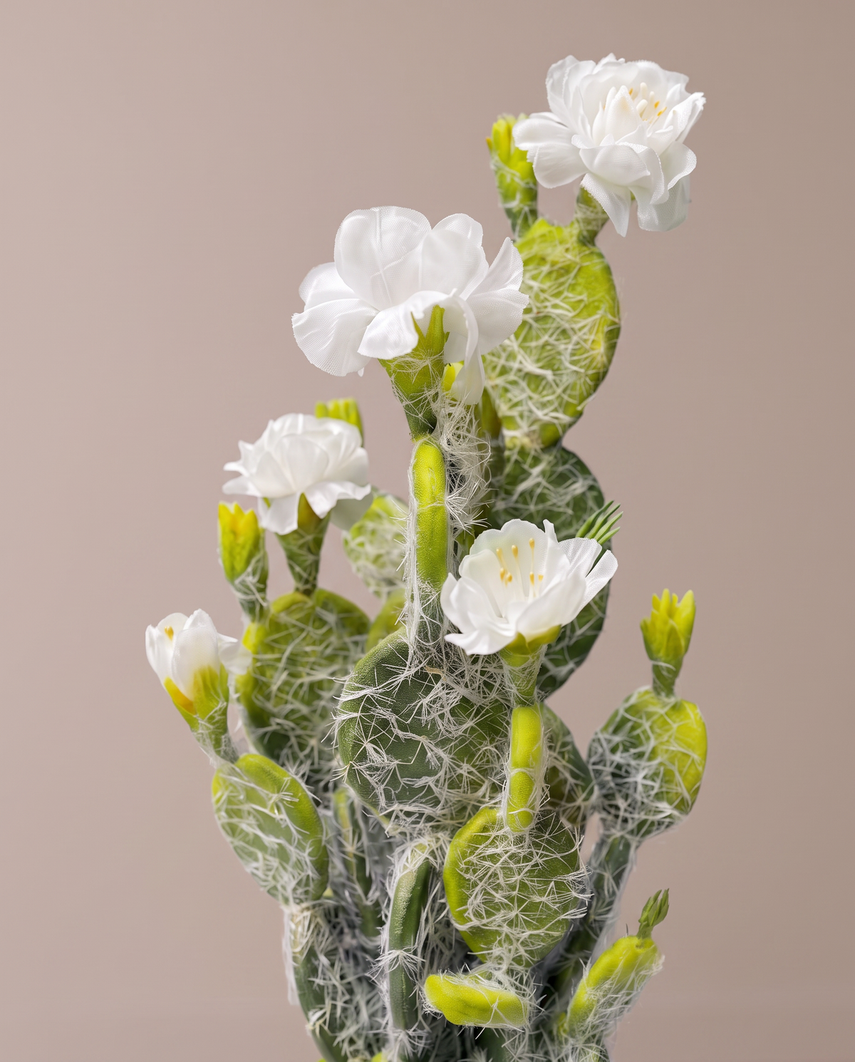 Flowering Artificial Cactus Plant – bloom detail
