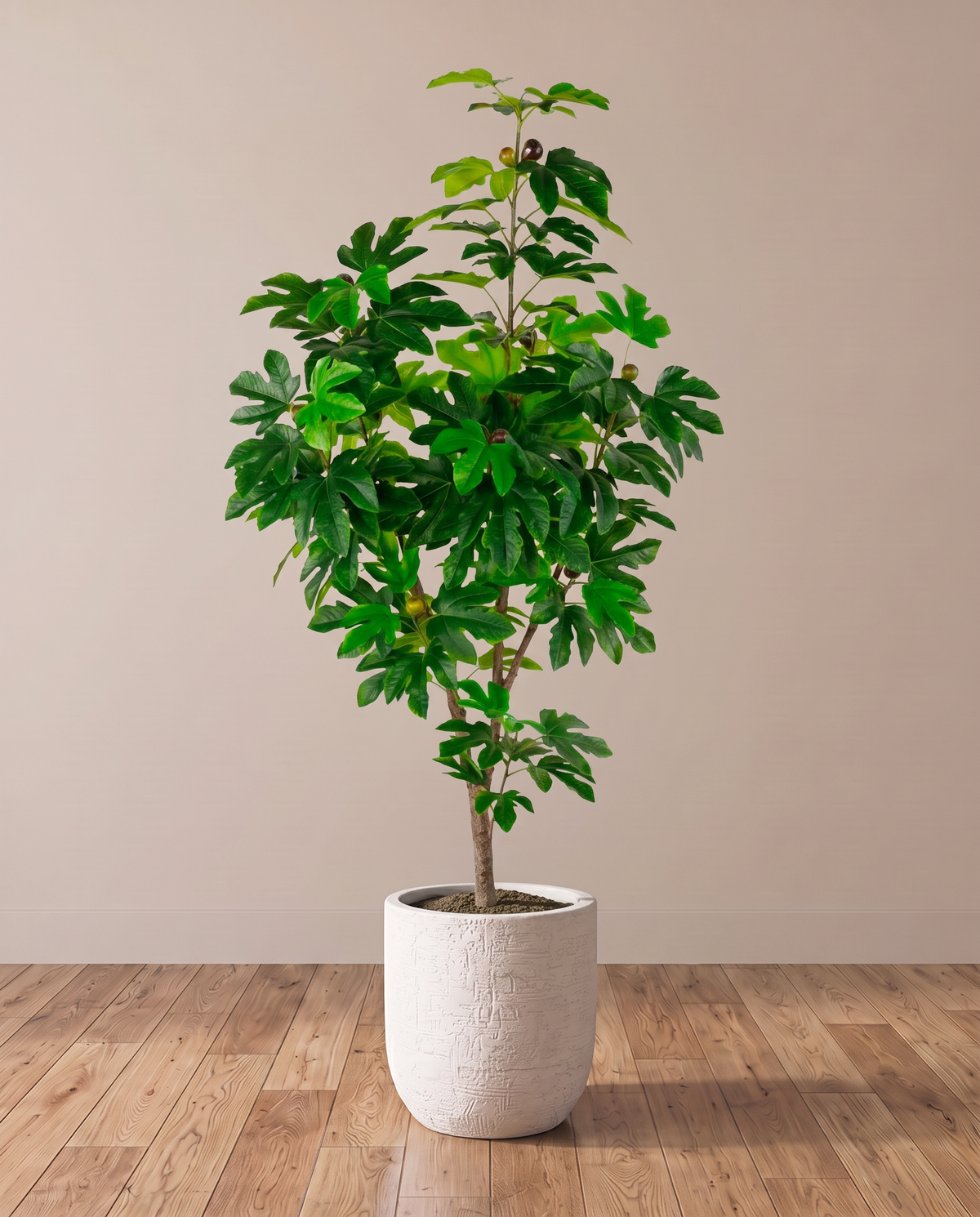 Artificial Fig Tree – full view in a neutral interior