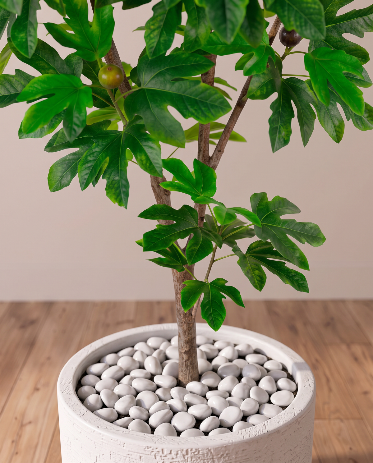 Artificial Fig Tree – closer view of the trunk and base