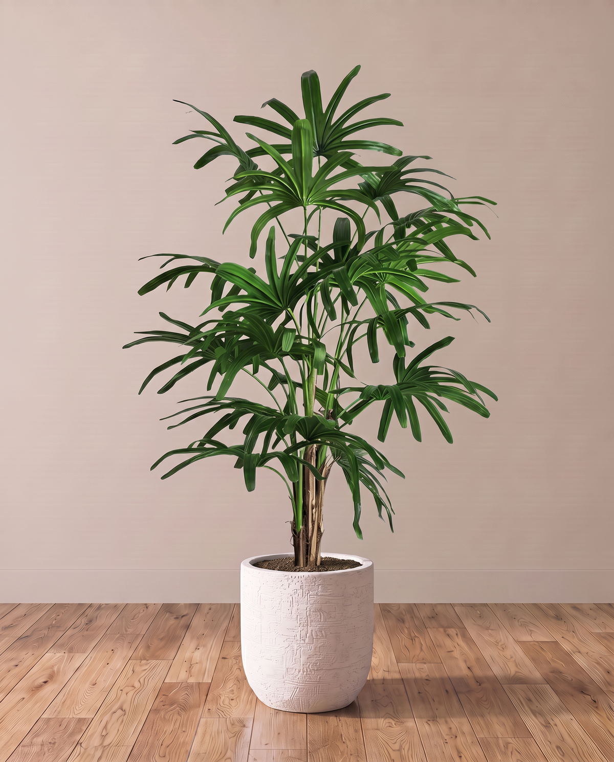 Artificial Lady Palm Plant 175 cm – full view in a neutral interior