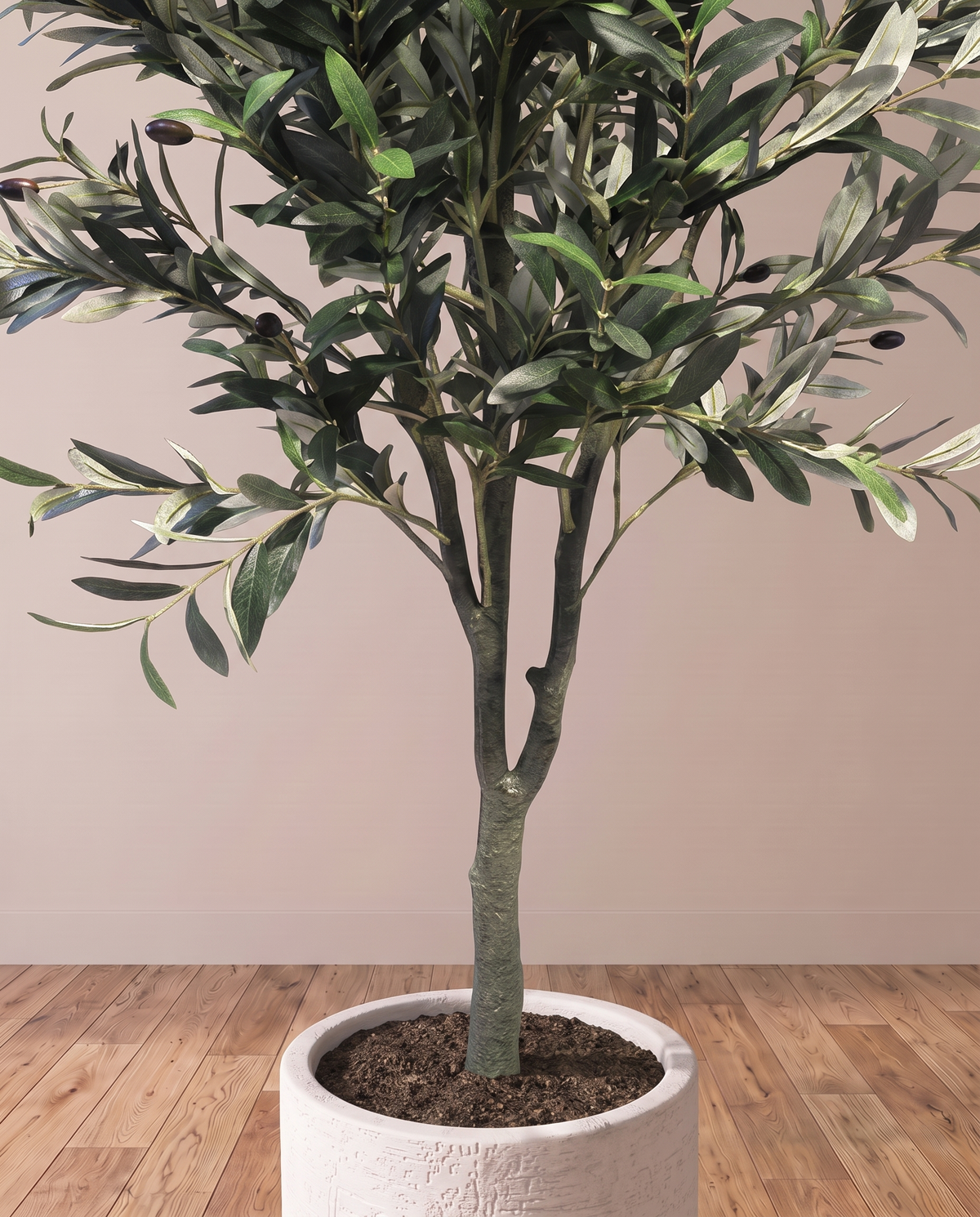 Artificial Rustic Olive Tree with Olives