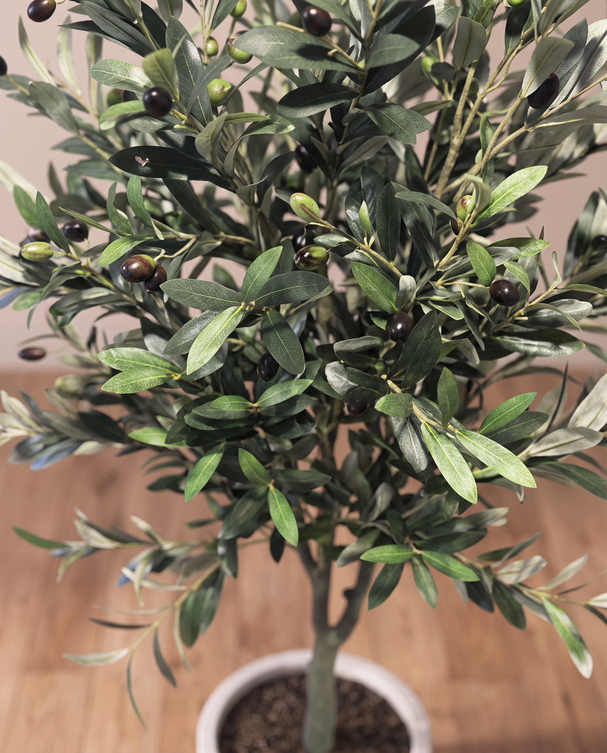 Artificial Rustic Olive Tree with Olives