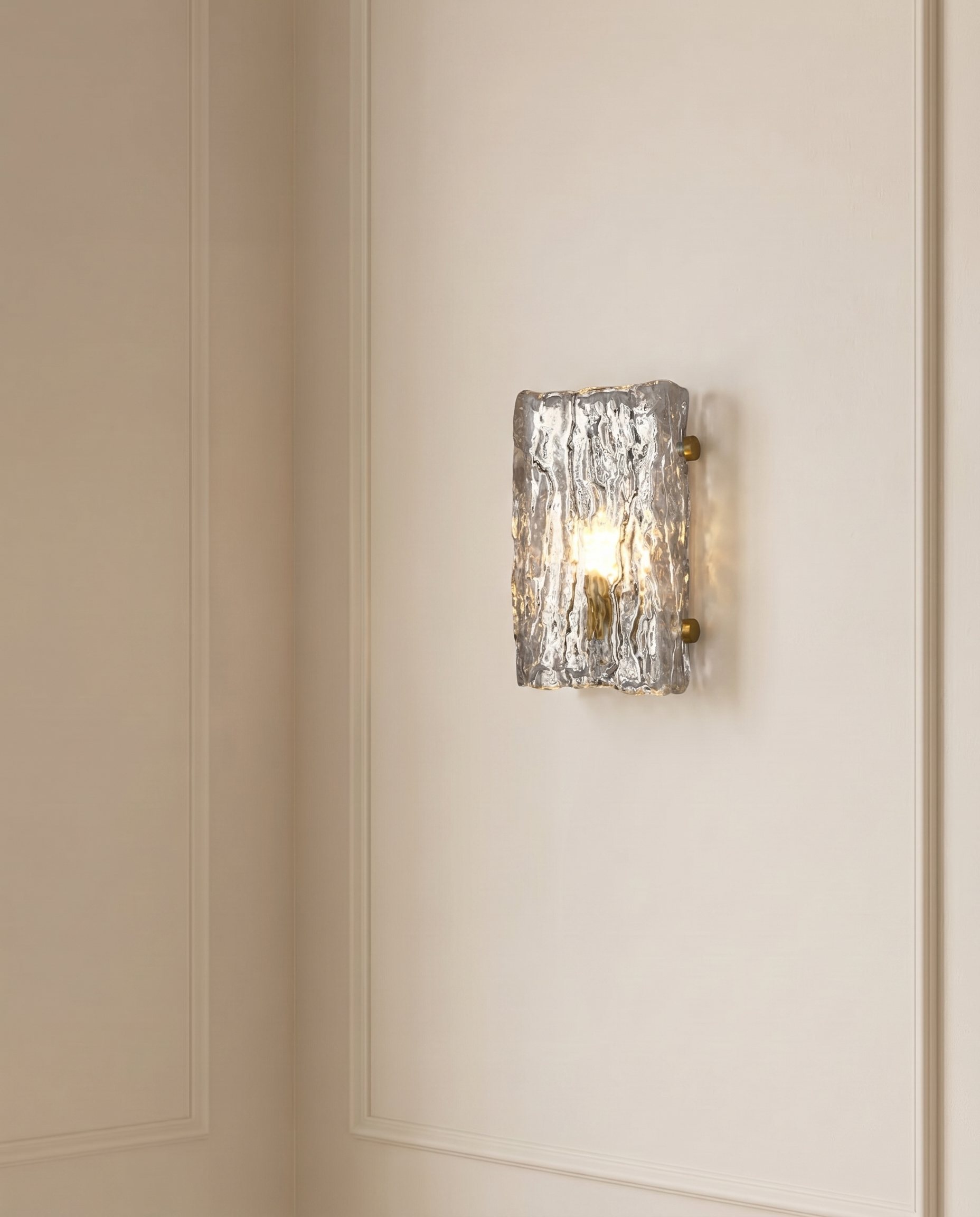Classic Gold White Wall Light, detail view — The Home Peck
