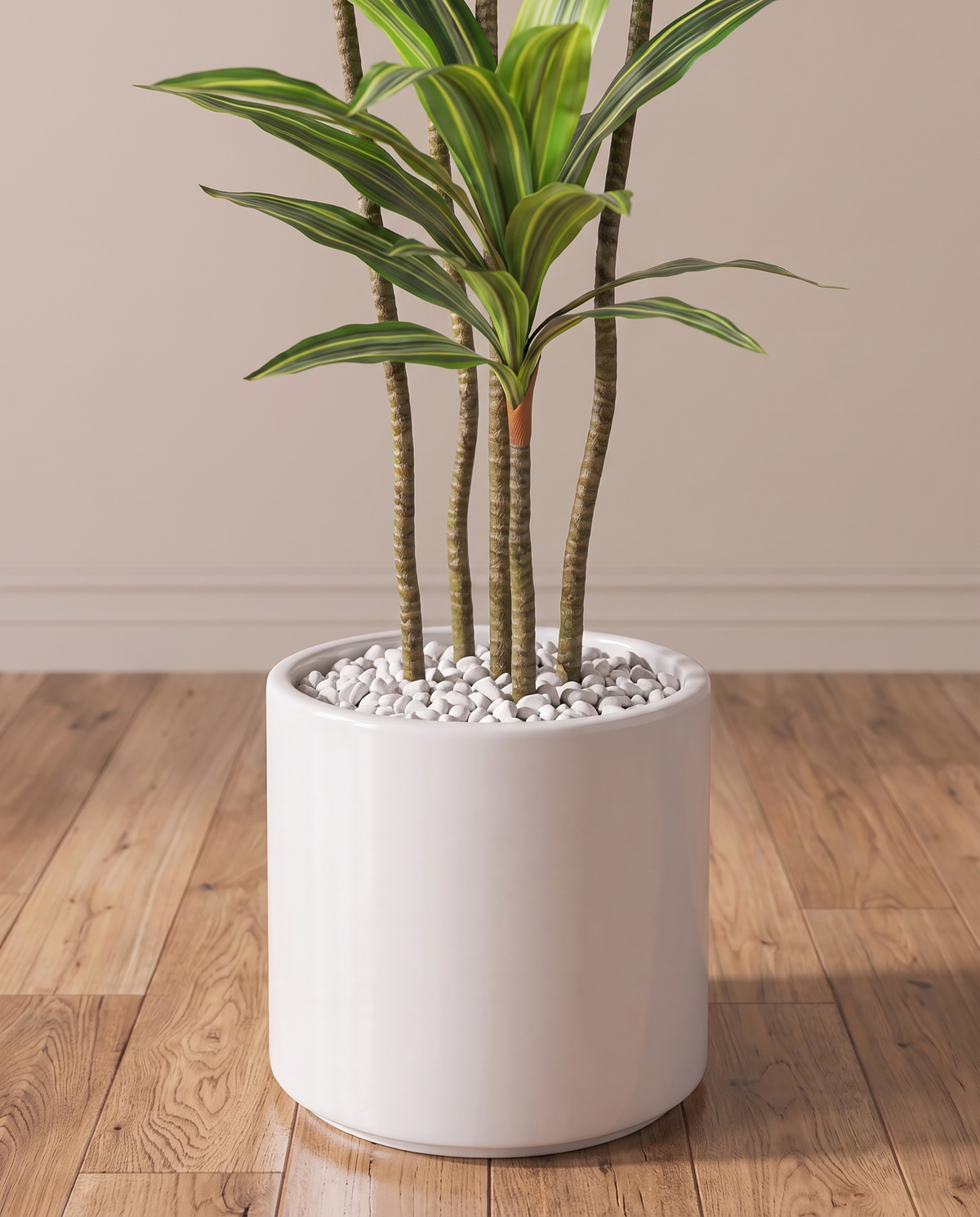 Artificial Yucca Plant with Variegated Leaves